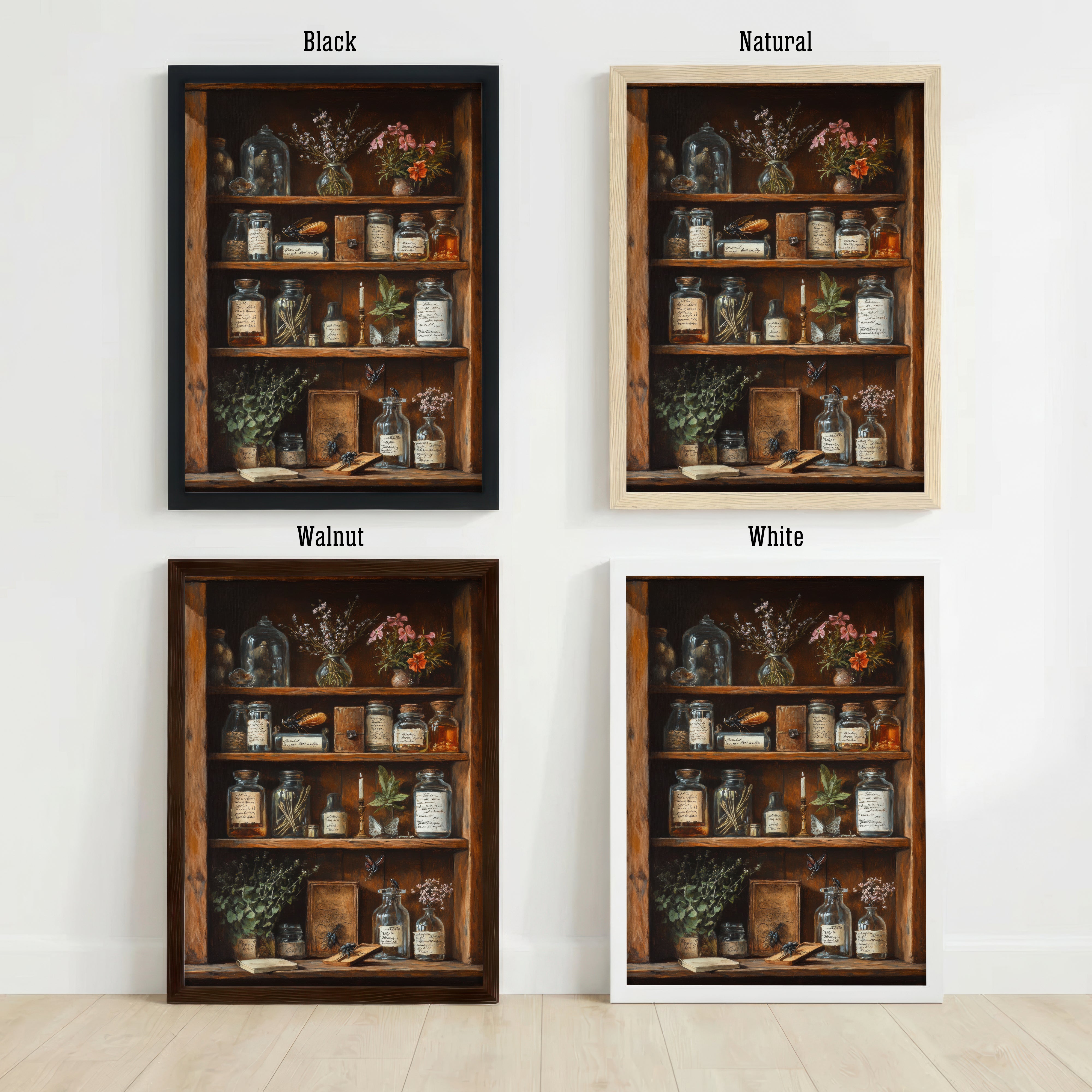 Vintage Apothecary Cabinet Art Print