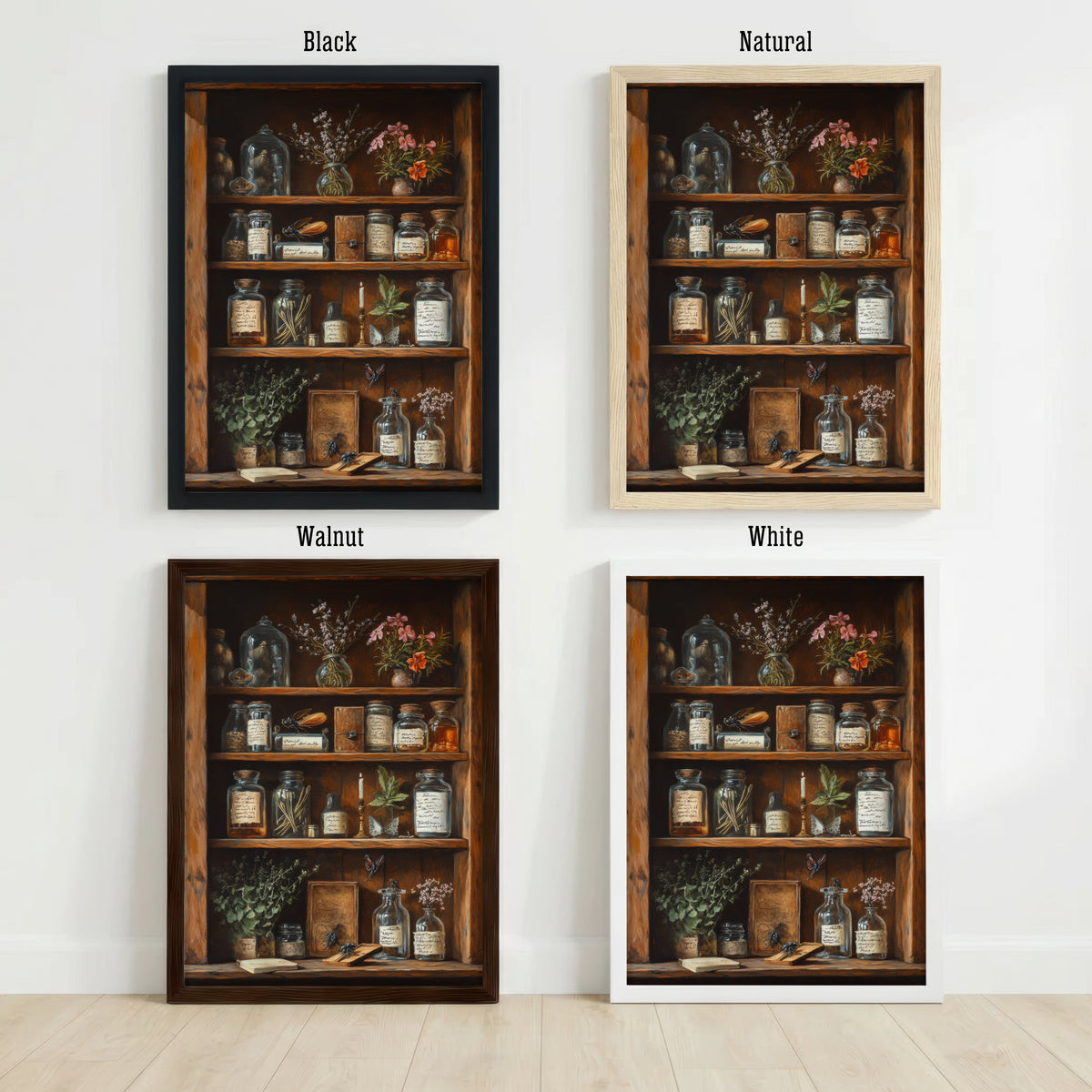Vintage Apothecary Cabinet Art Print