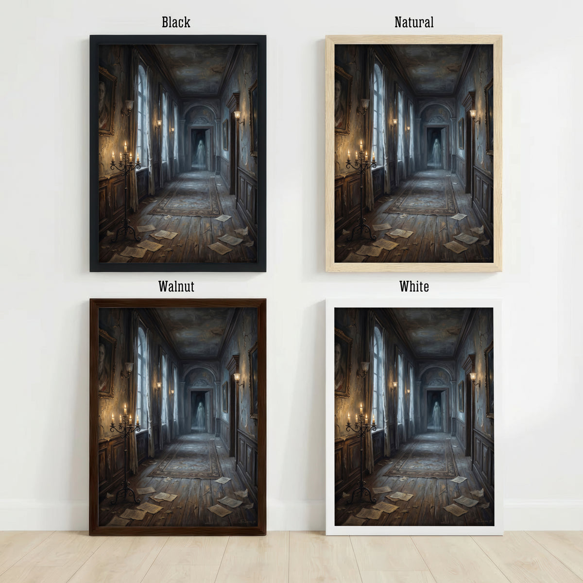 Ghostly Gothic Hallway Art Print