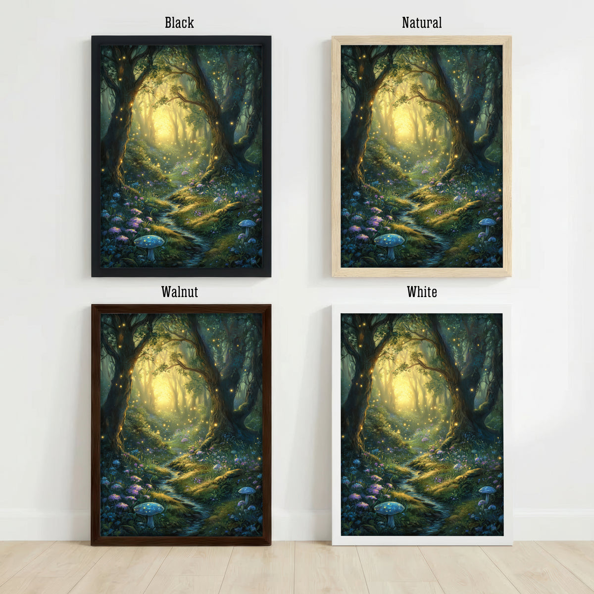 Enchanted Forest Firefly Art Print