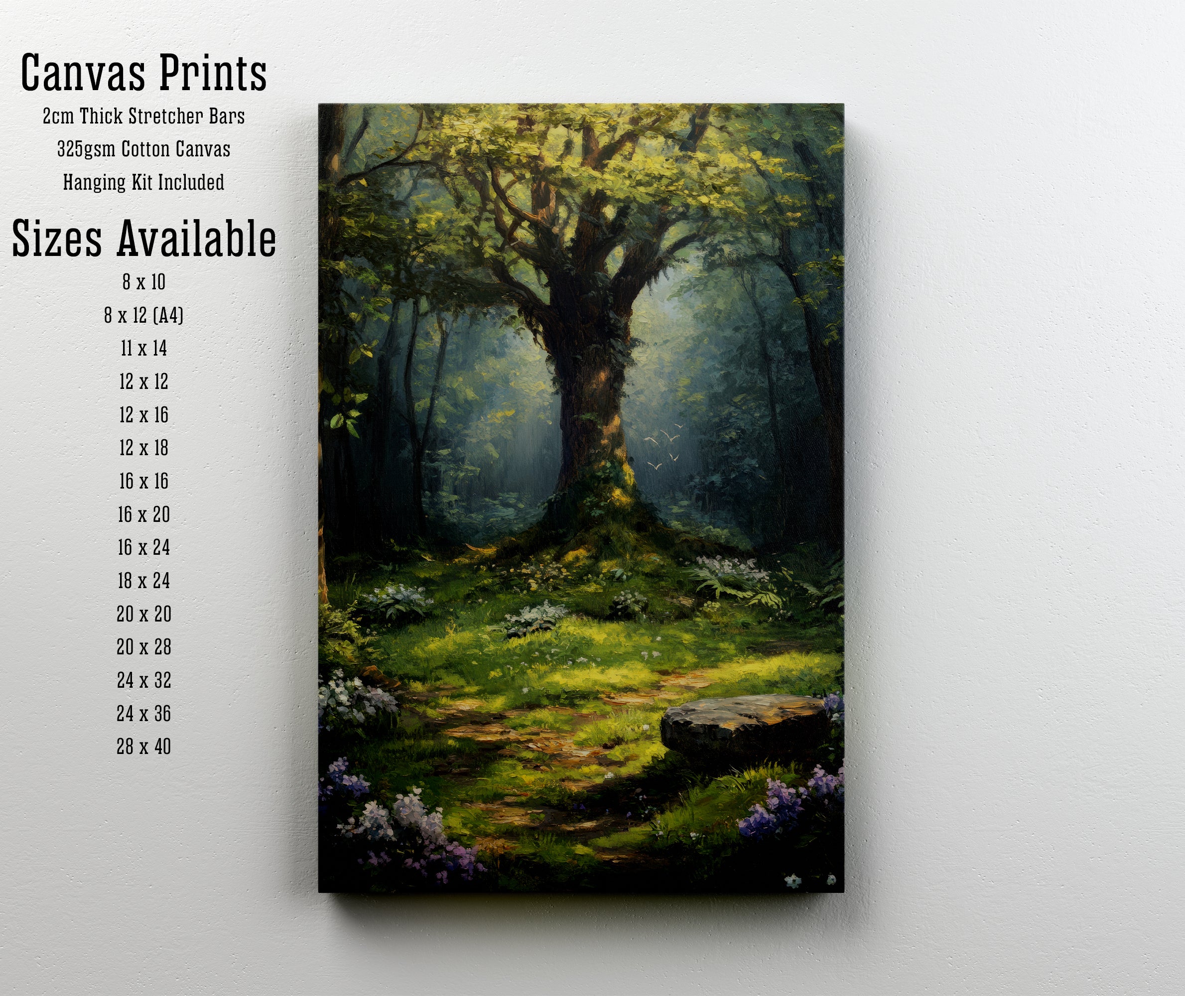 Enchanted Woodland Forest Art Print