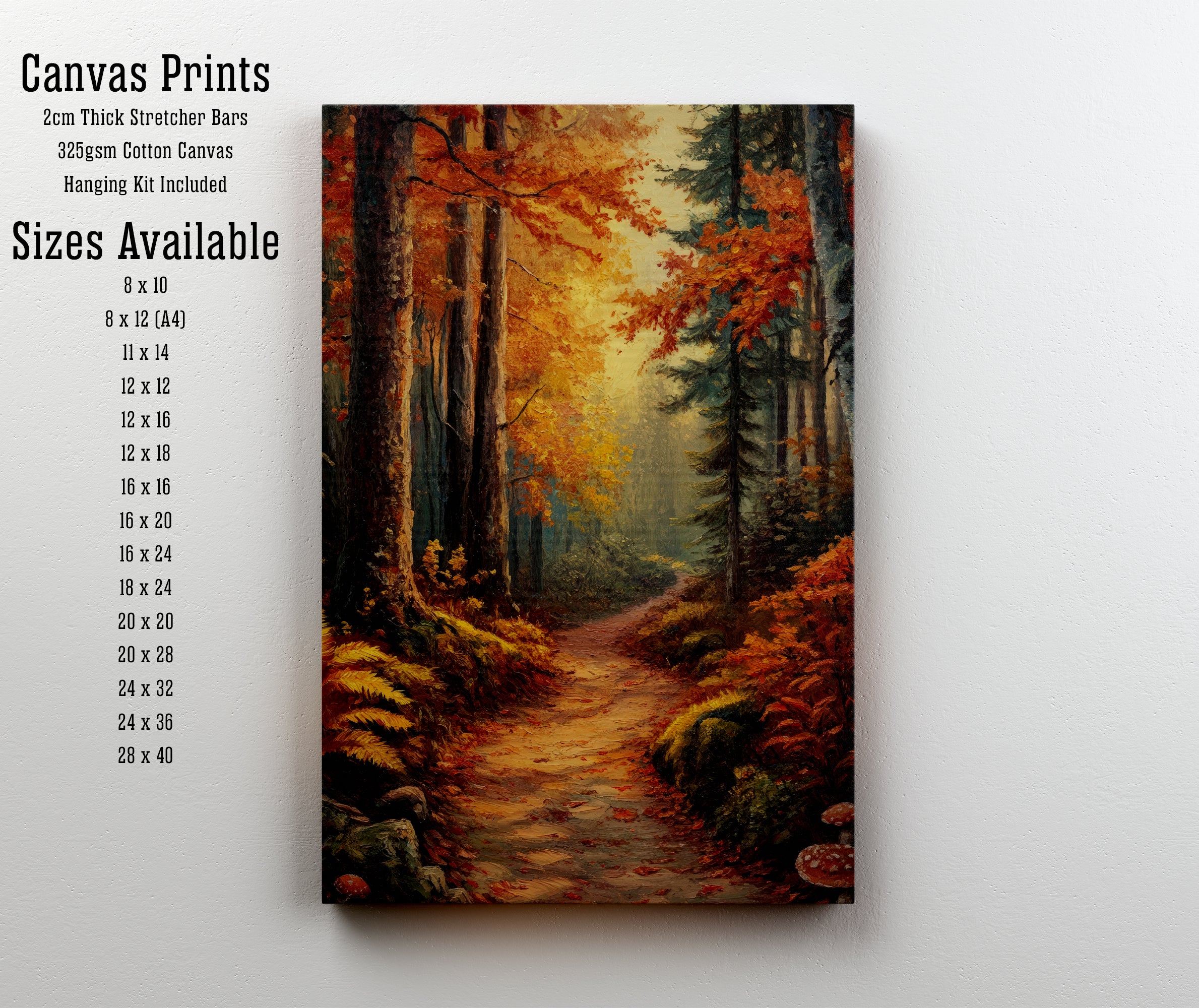 Autumn Forest Path Art Print