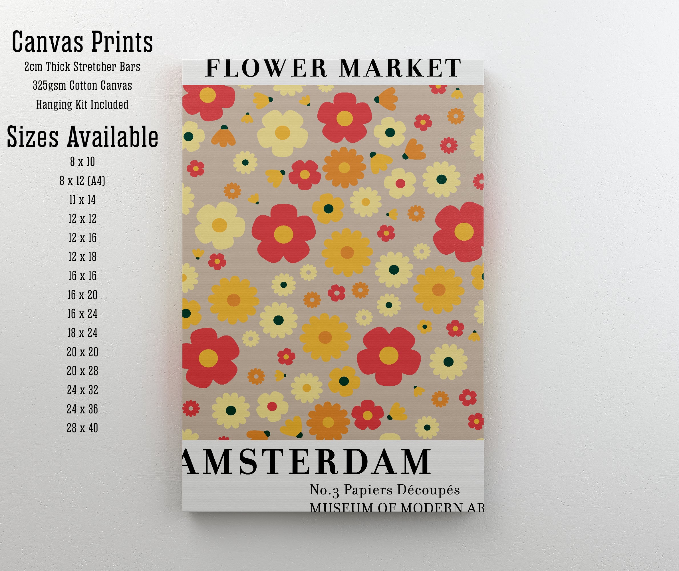 Amsterdam Flower Market Art Print