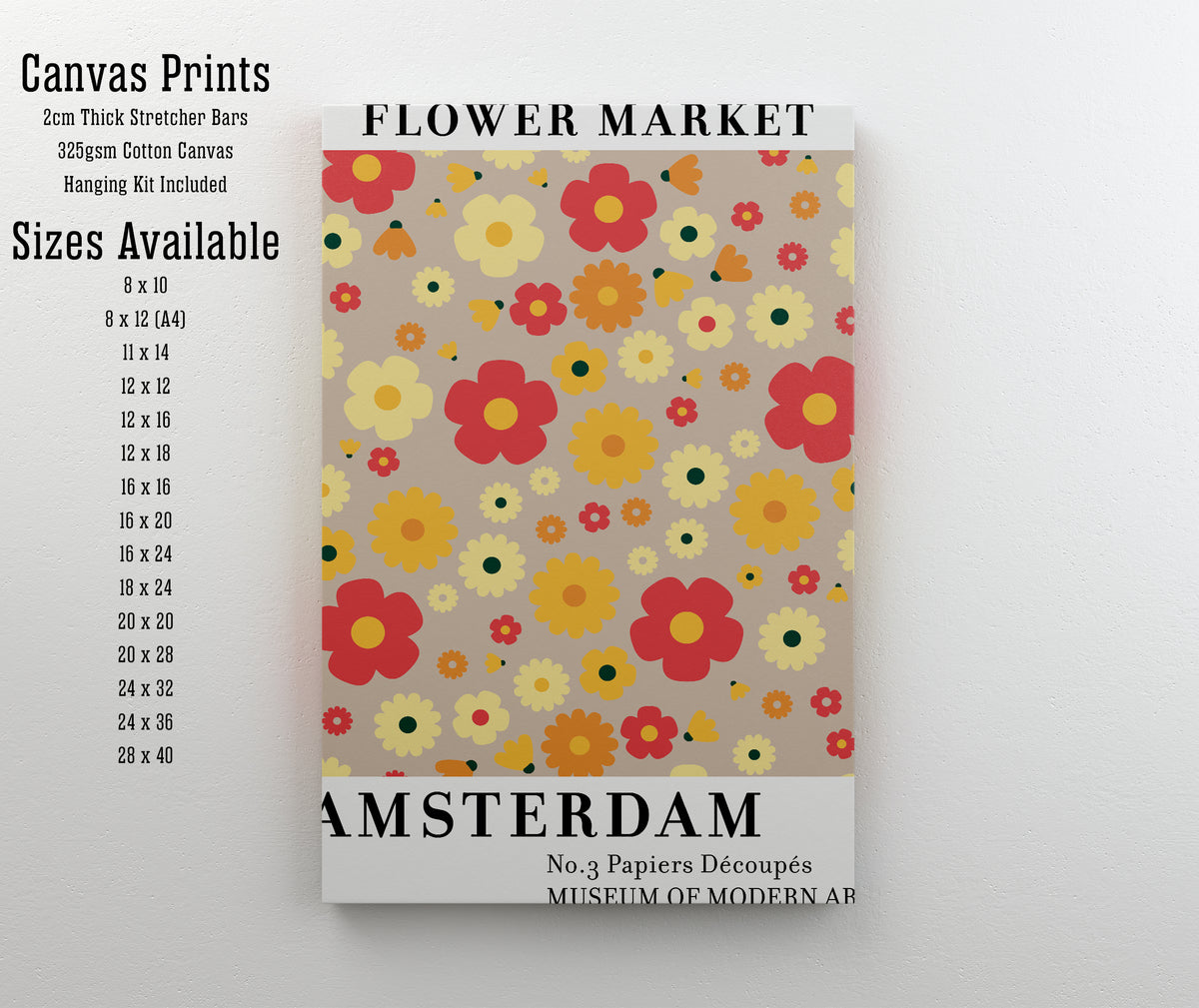 Amsterdam Flower Market Art Print