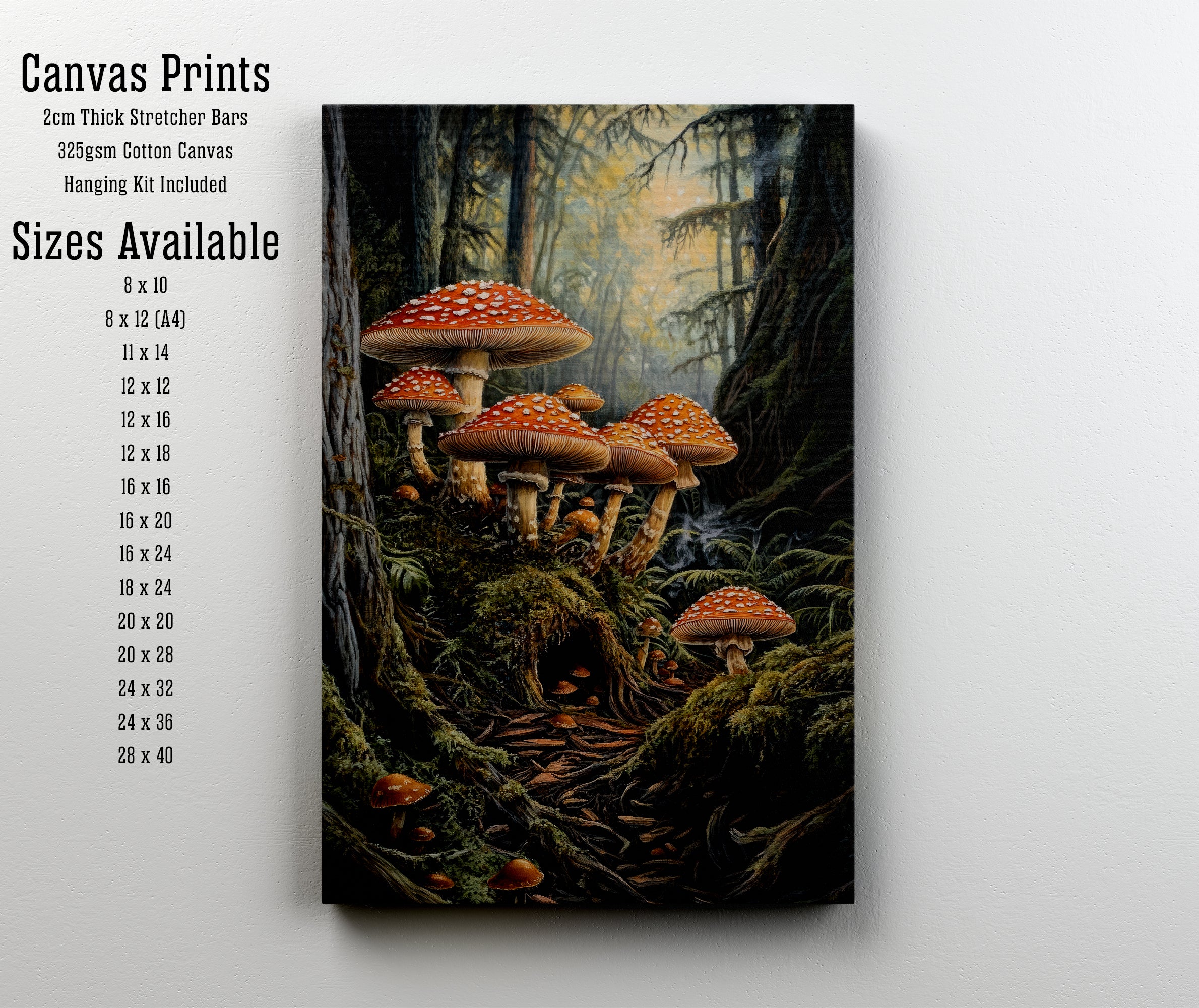 Enchanted Mushroom Forest Art Print