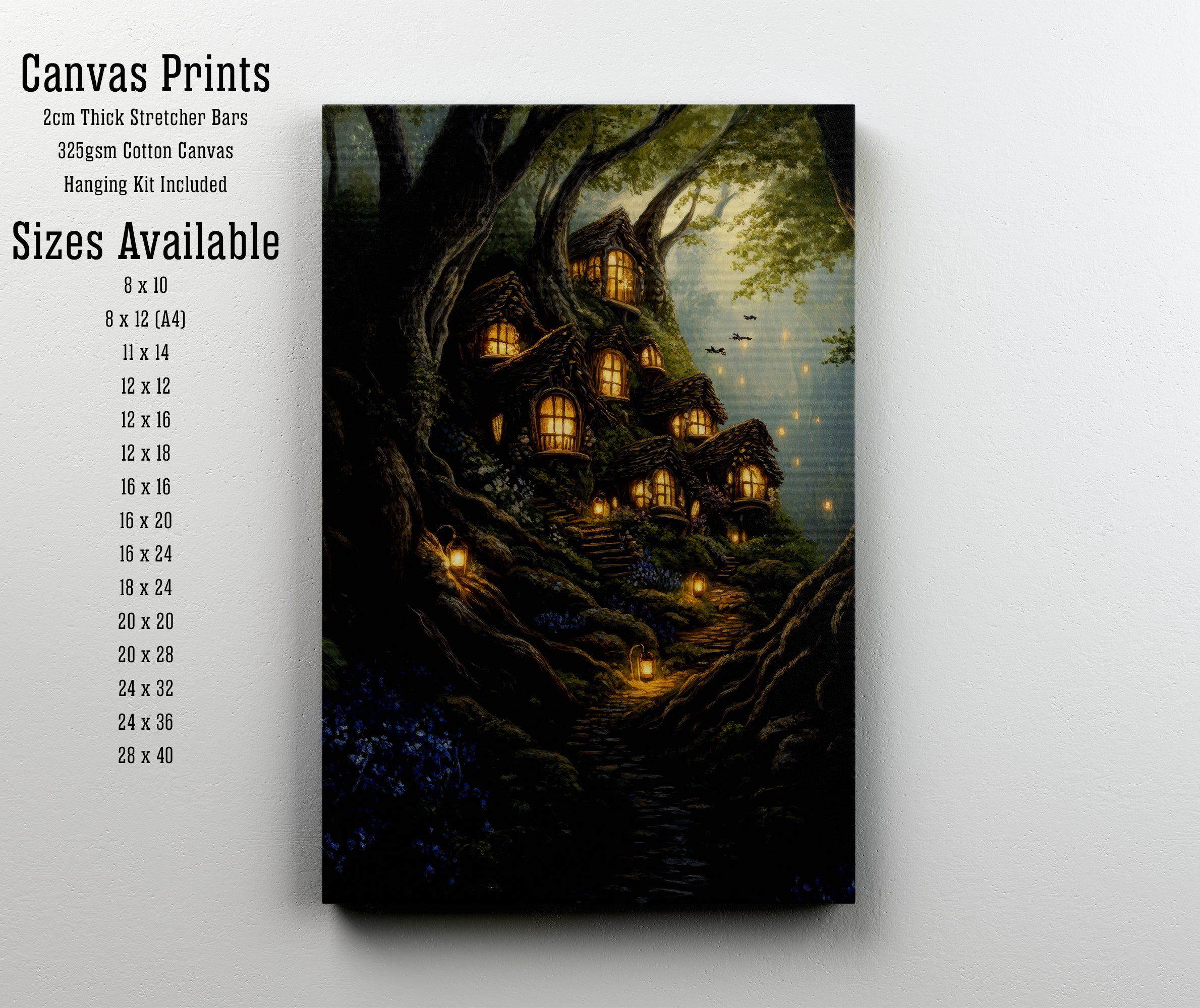 Enchanted Forest Treehouse Art Print