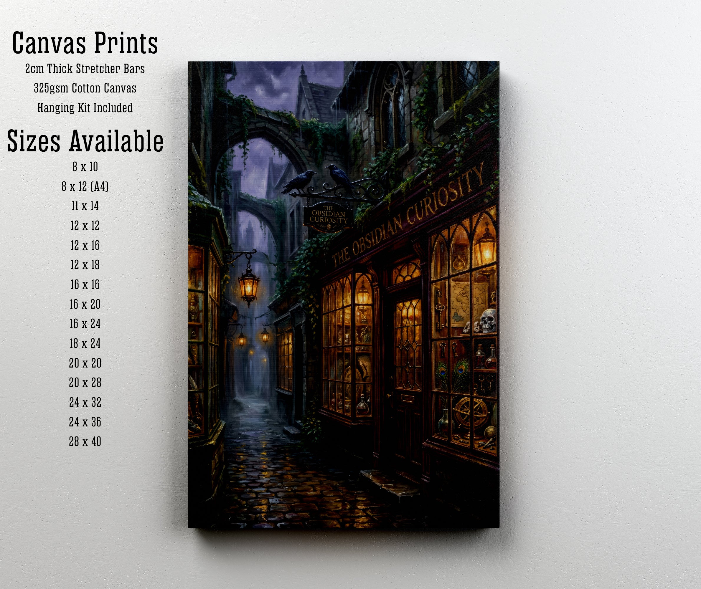 Gothic Curiosity Shop Art Print
