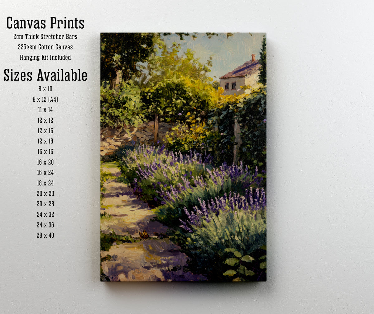Impressionist Cottage Garden Art Print