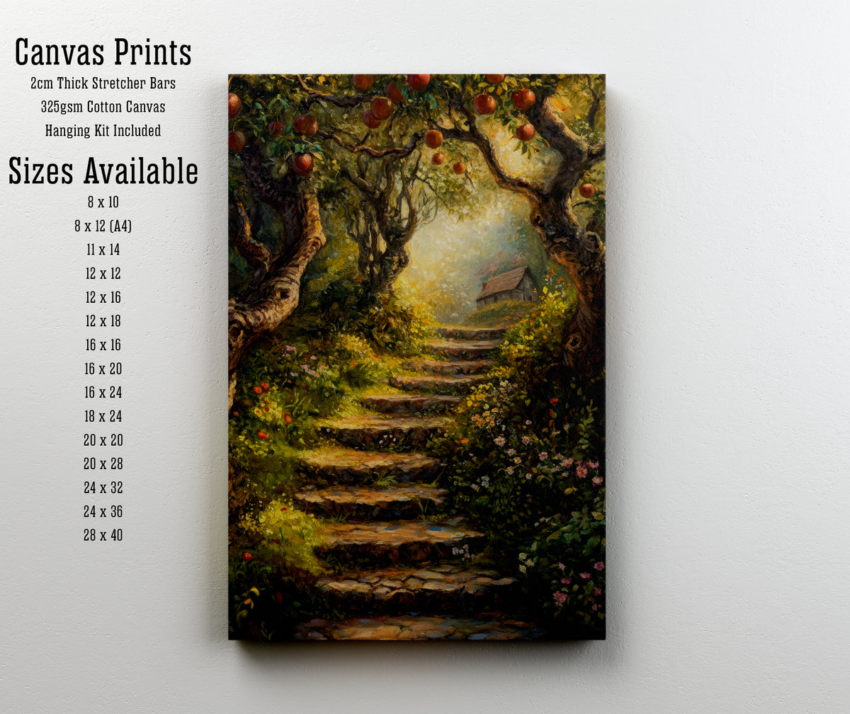 Enchanted Apple Orchard Path Art Print