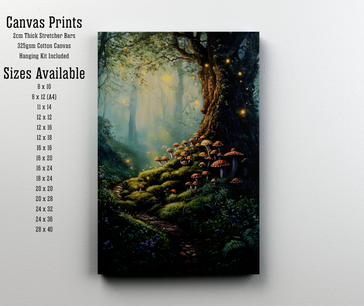 Enchanted Mushroom Forest Art Print