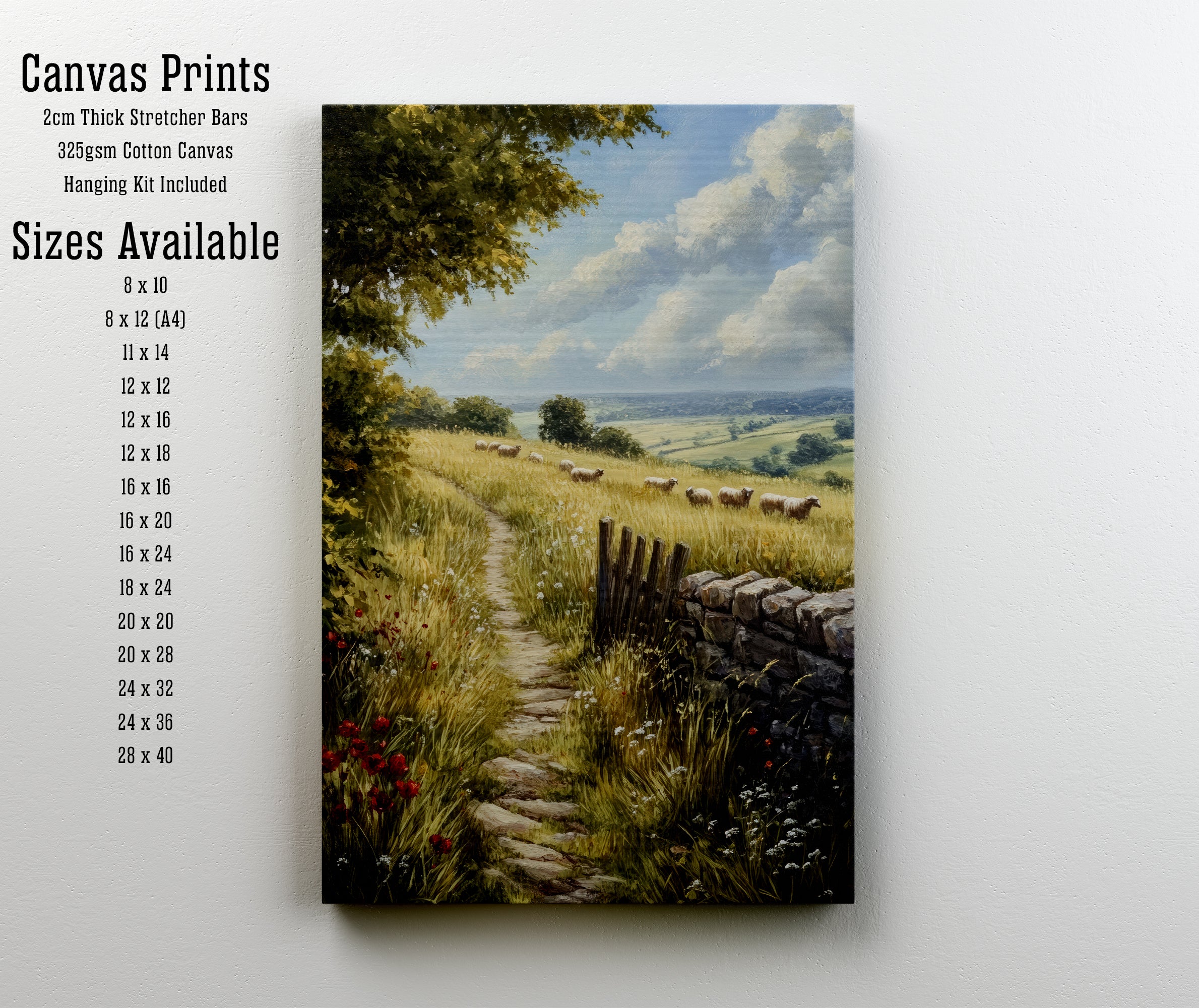 Pastoral Sheep Meadow Art Print
