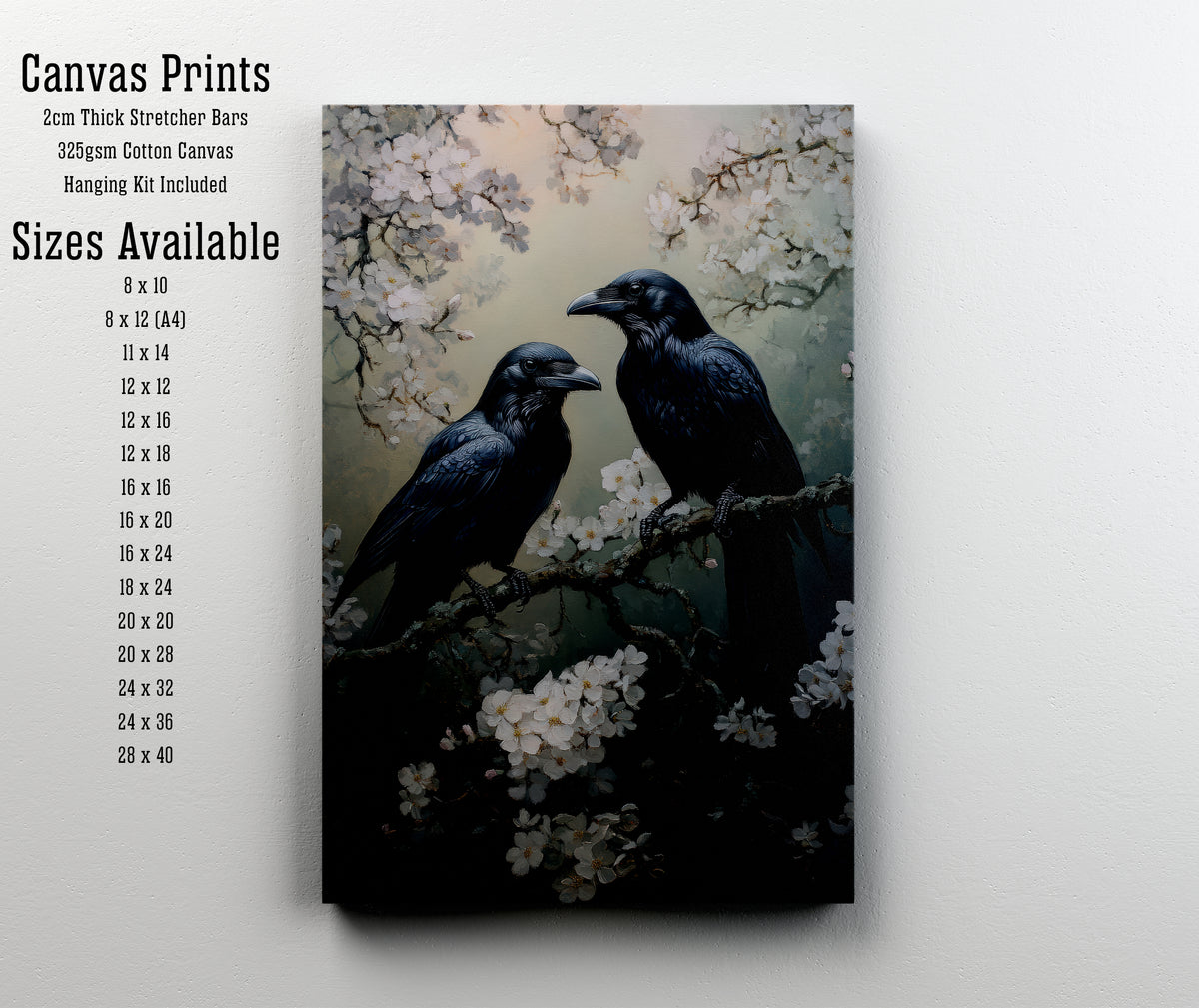 Raven Blossom Art Print