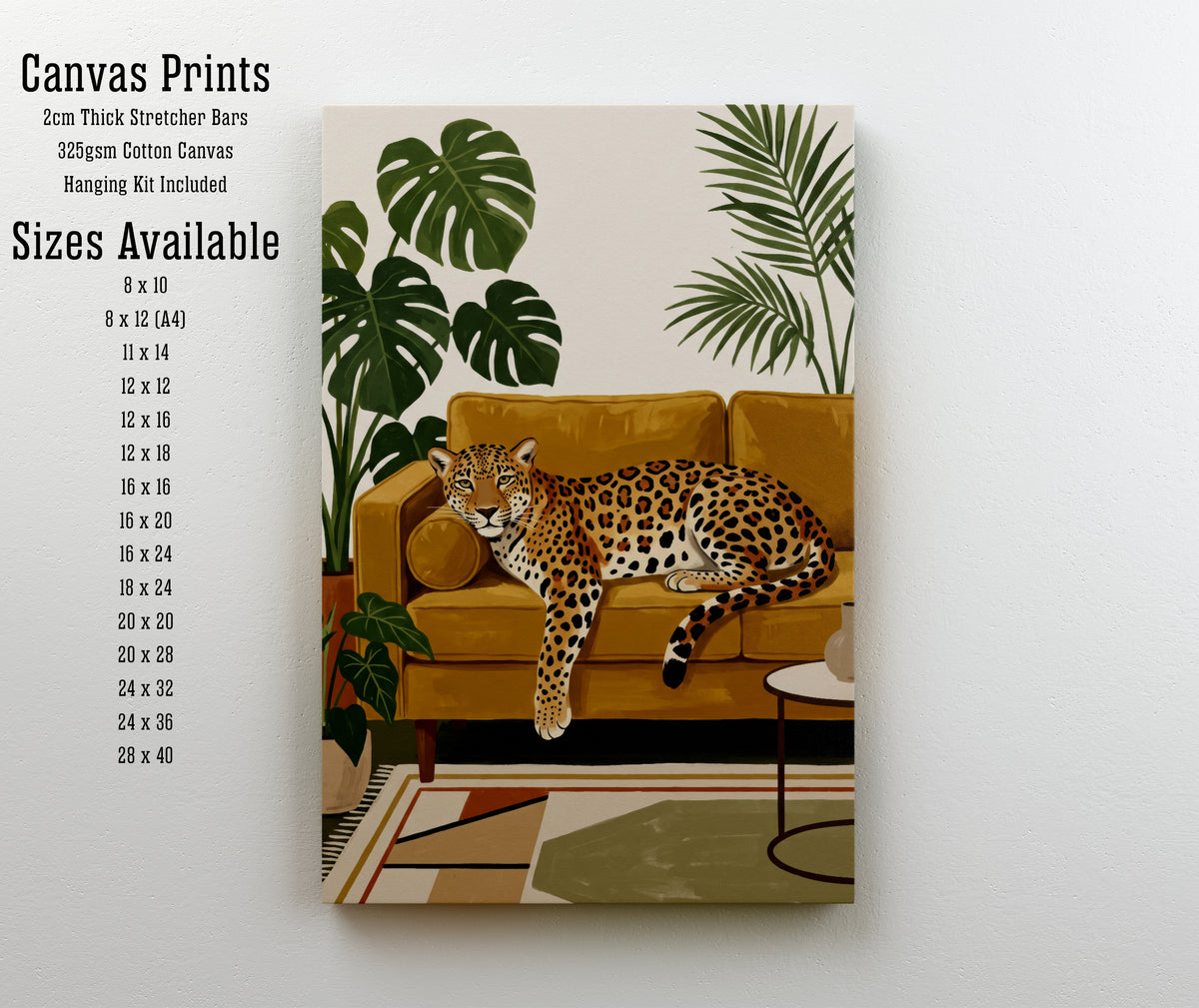 Leopard Tropical Interior Art Print