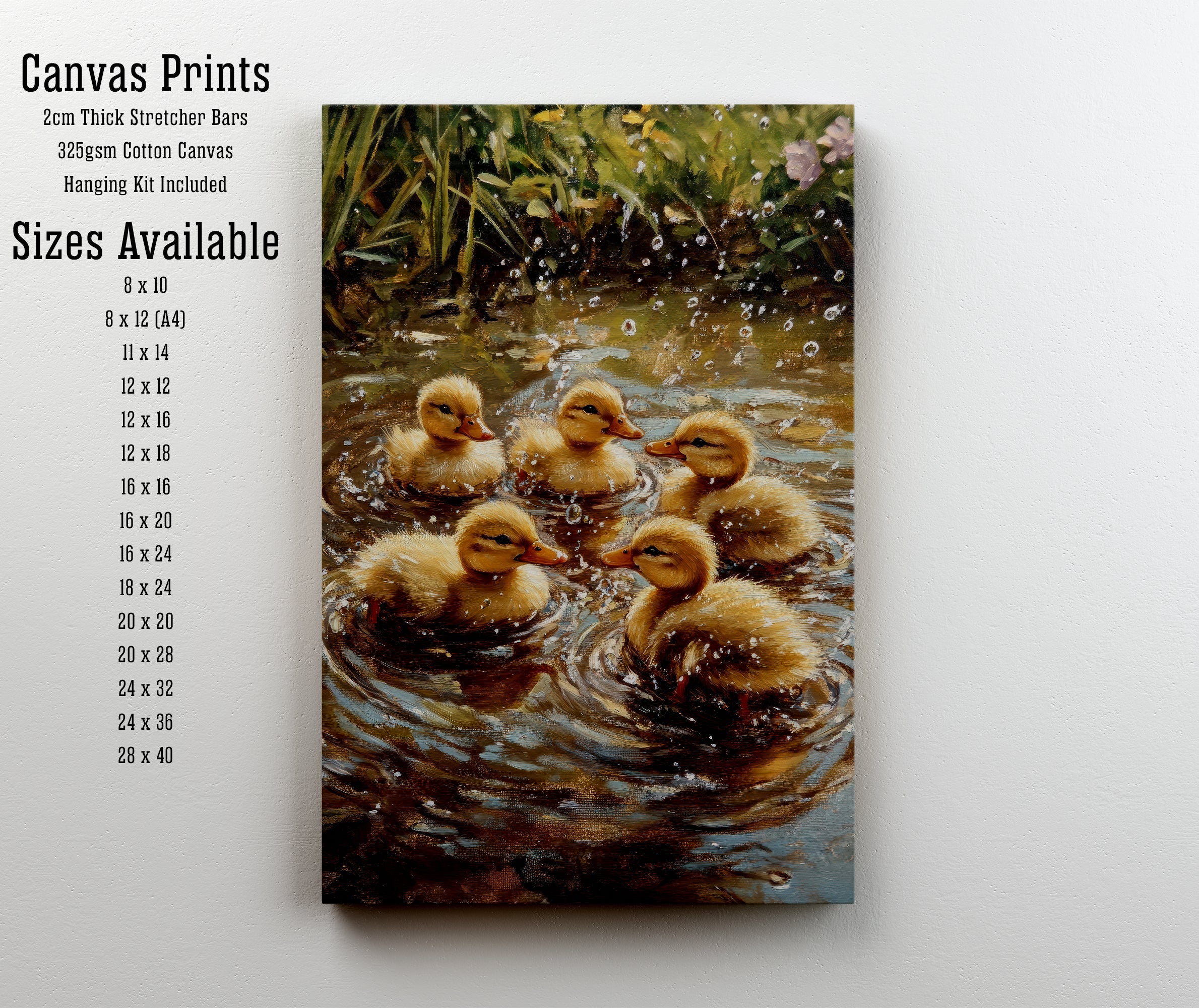 Duckling Pond Art Print