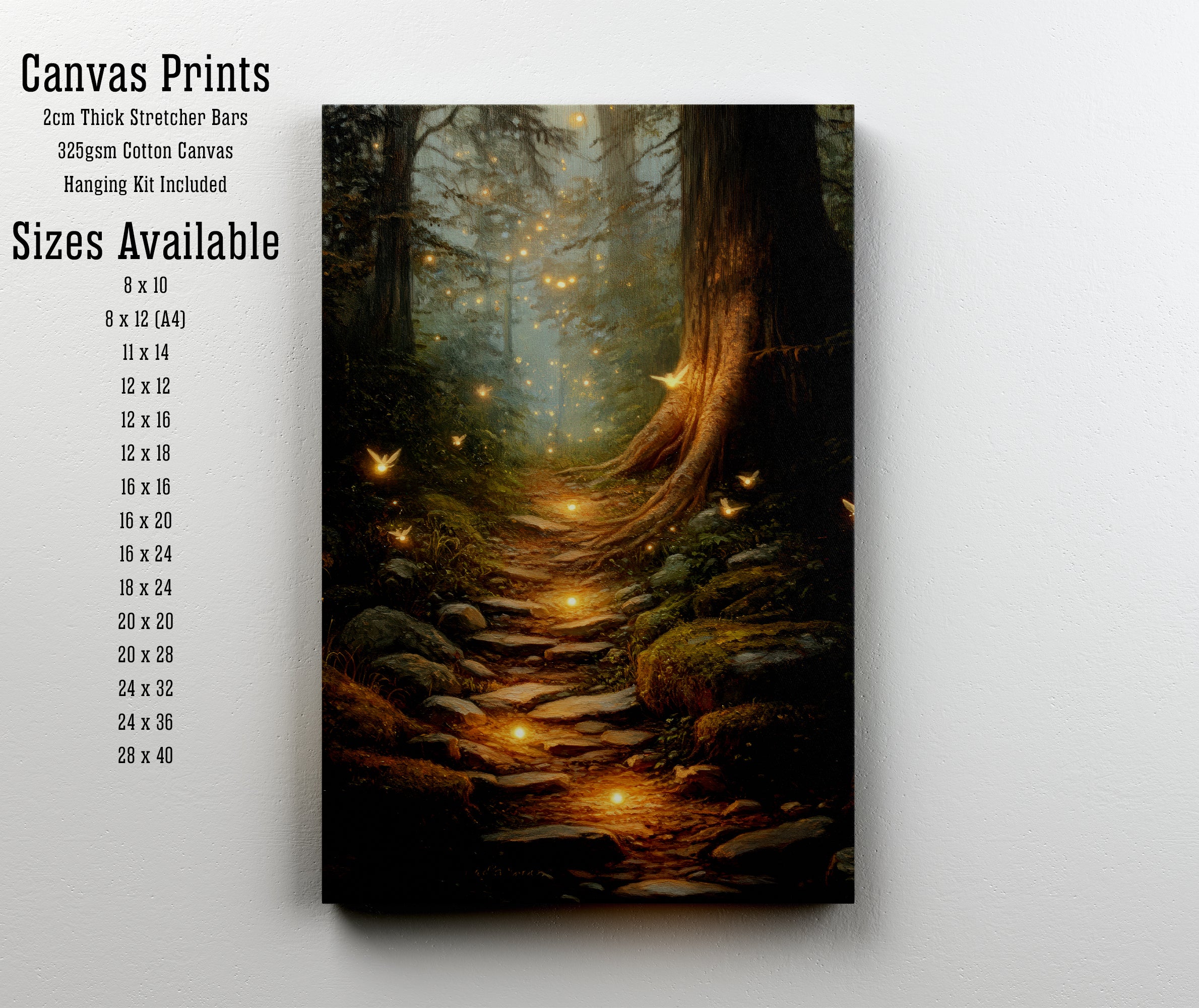 Enchanted Forest Firefly Art Print