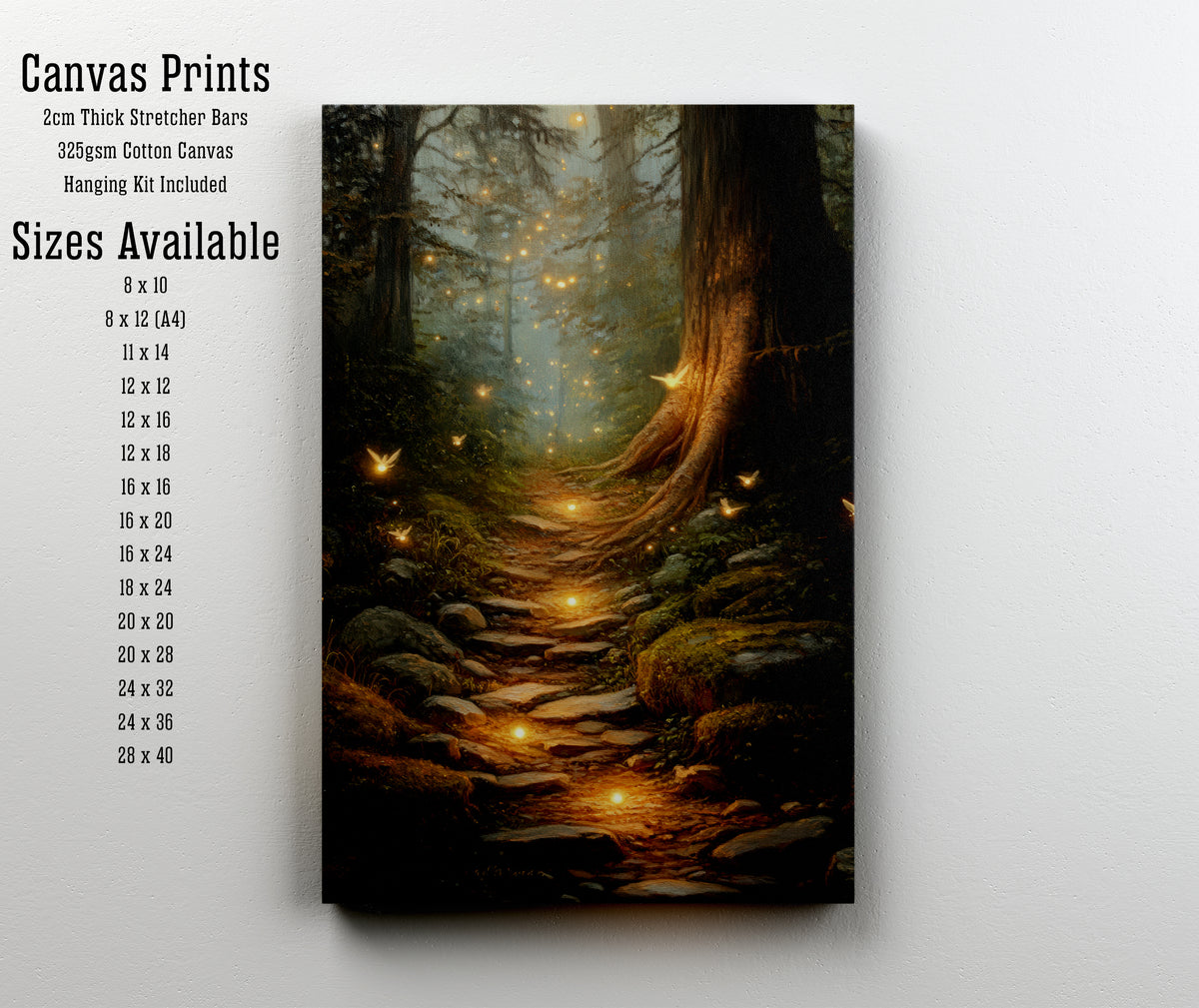 Enchanted Forest Firefly Art Print