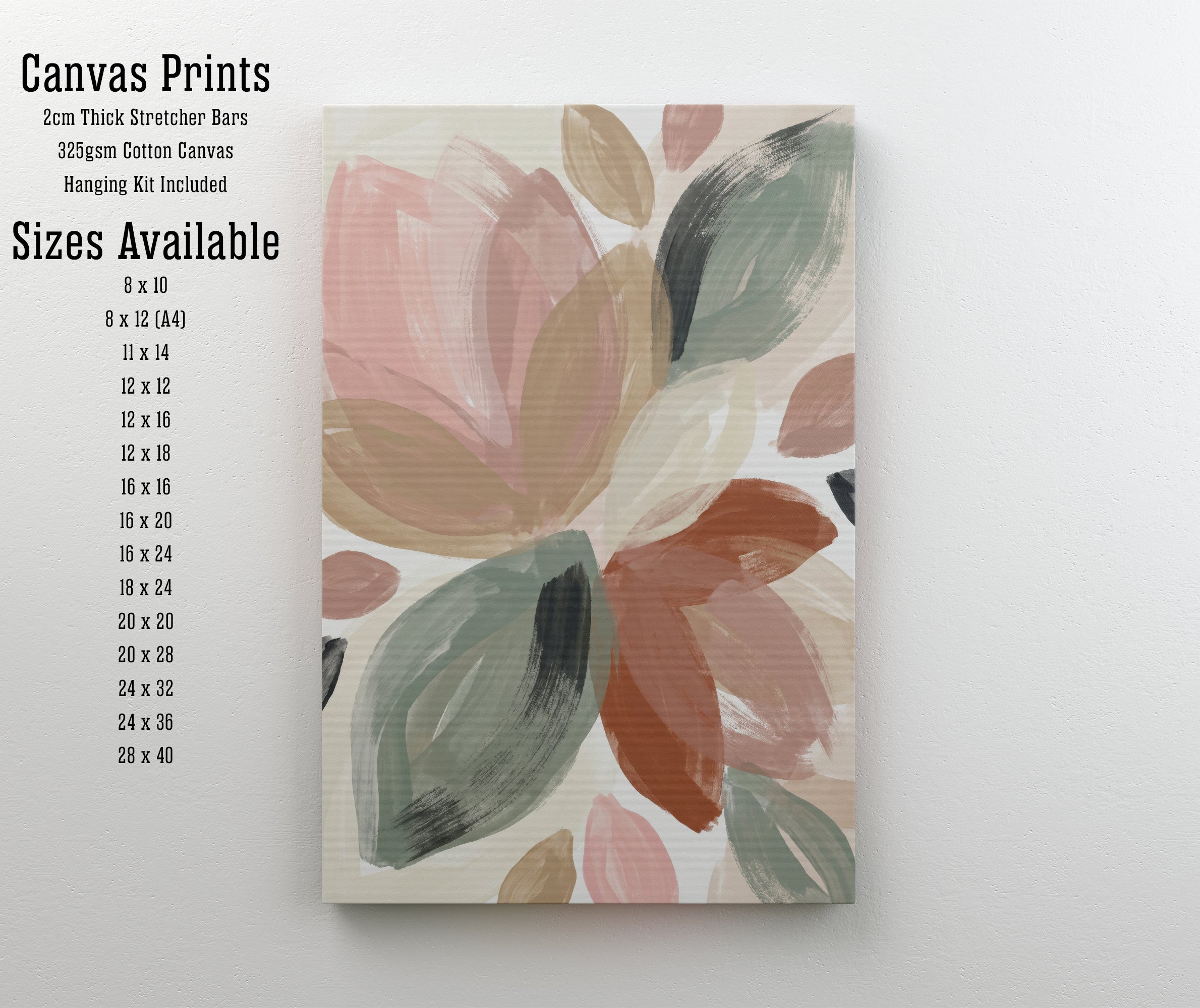Pastel Abstract Floral Art Print