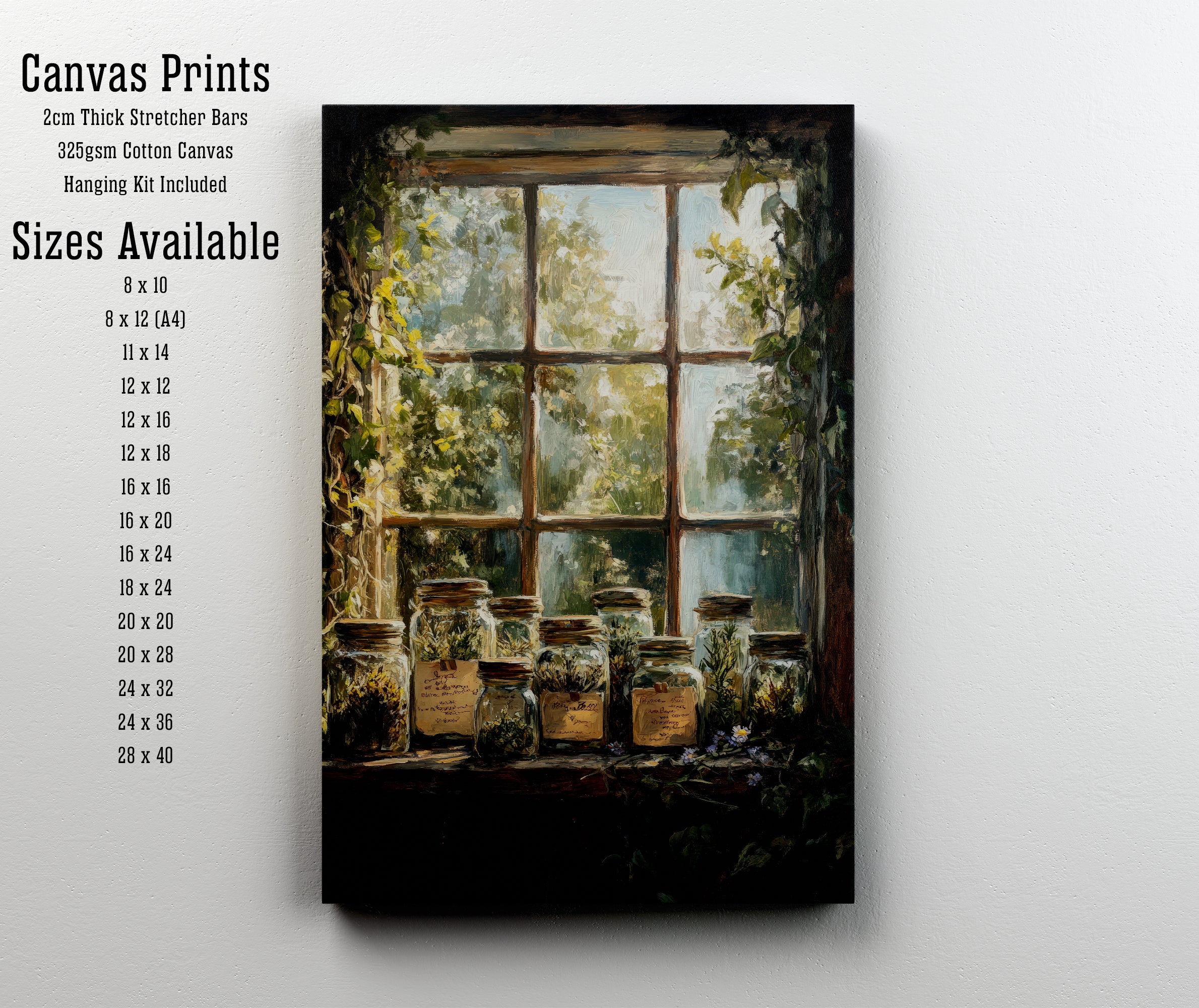 Botanical Window Still Life Art Print