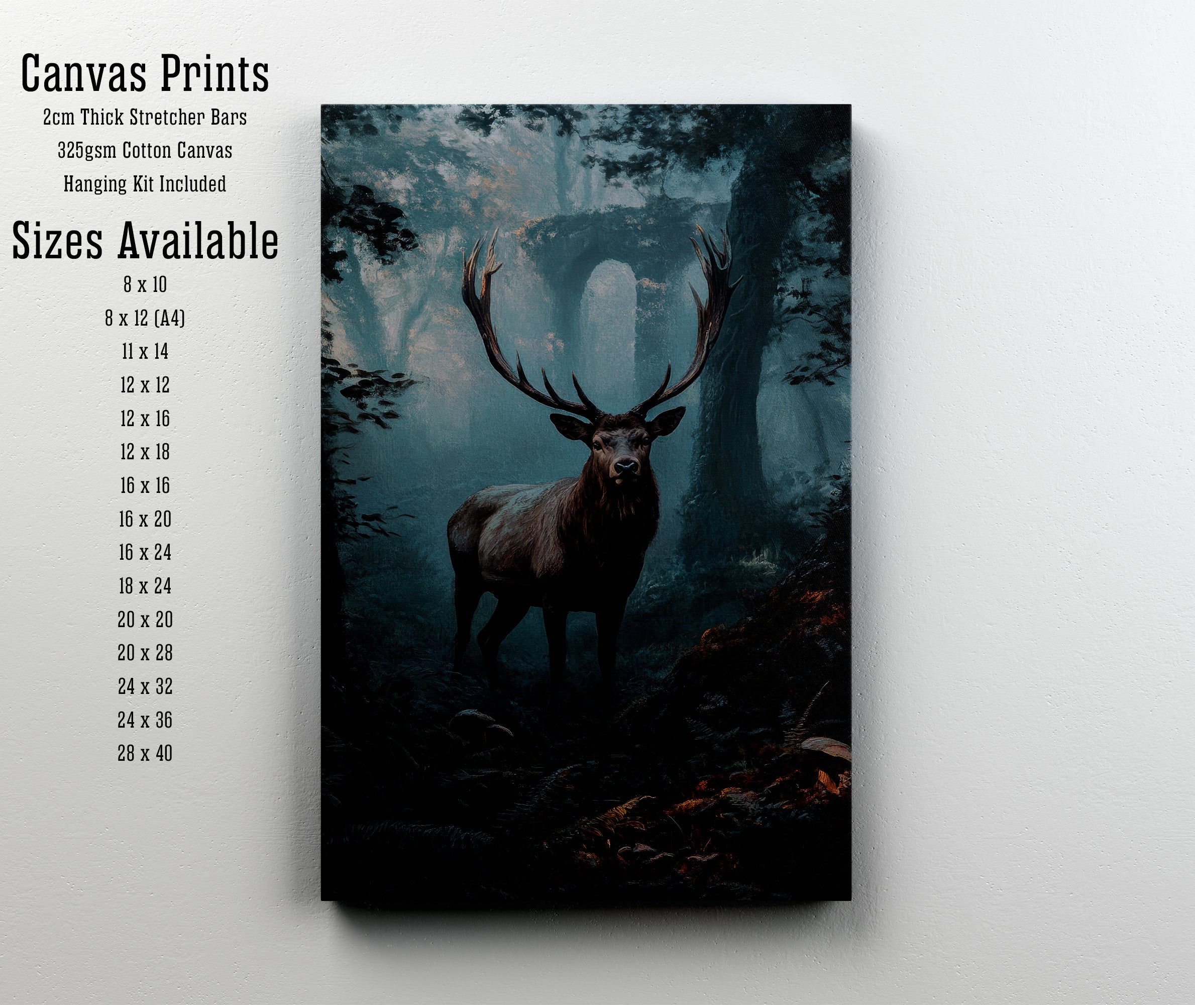 Majestic Stag Woodland Art Print