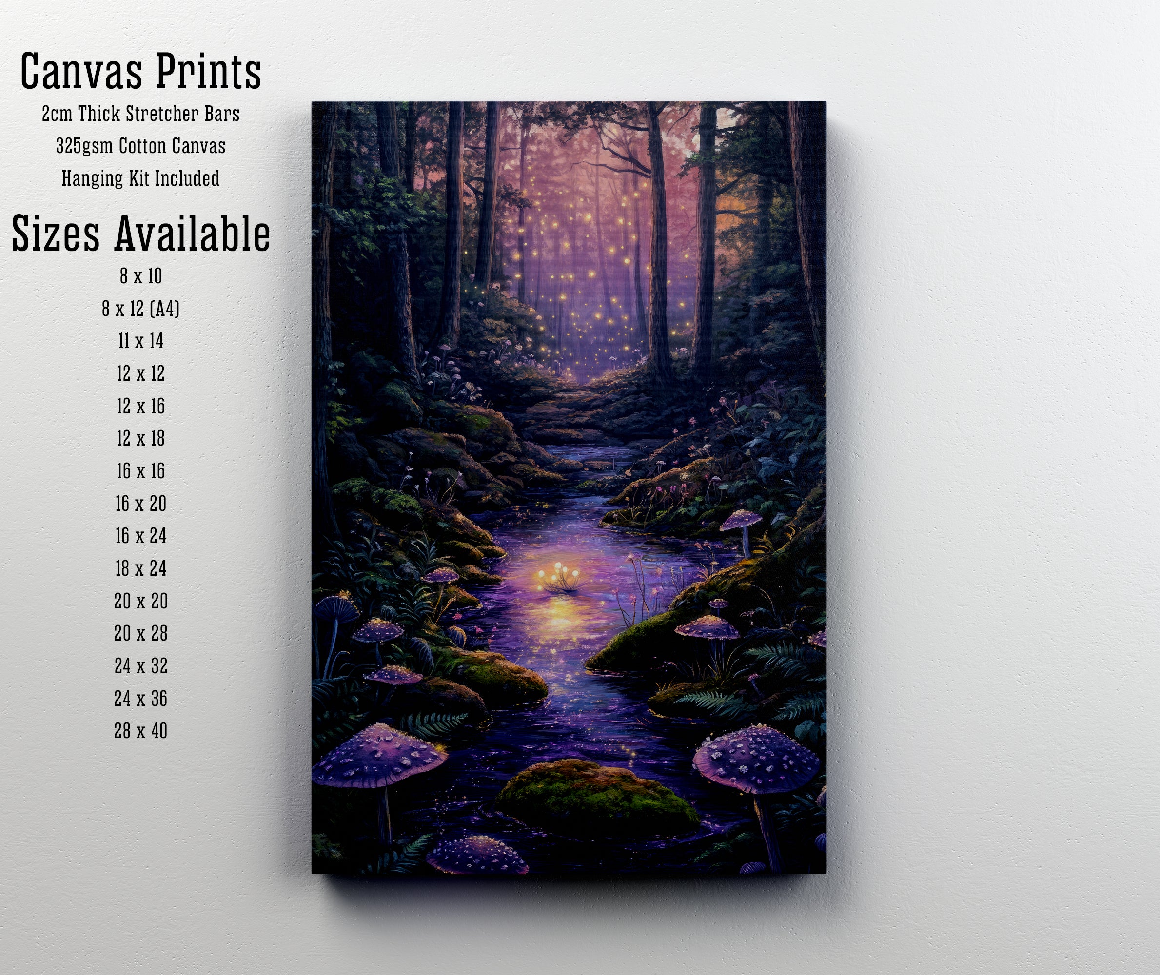 Enchanted Forest Stream Art Print