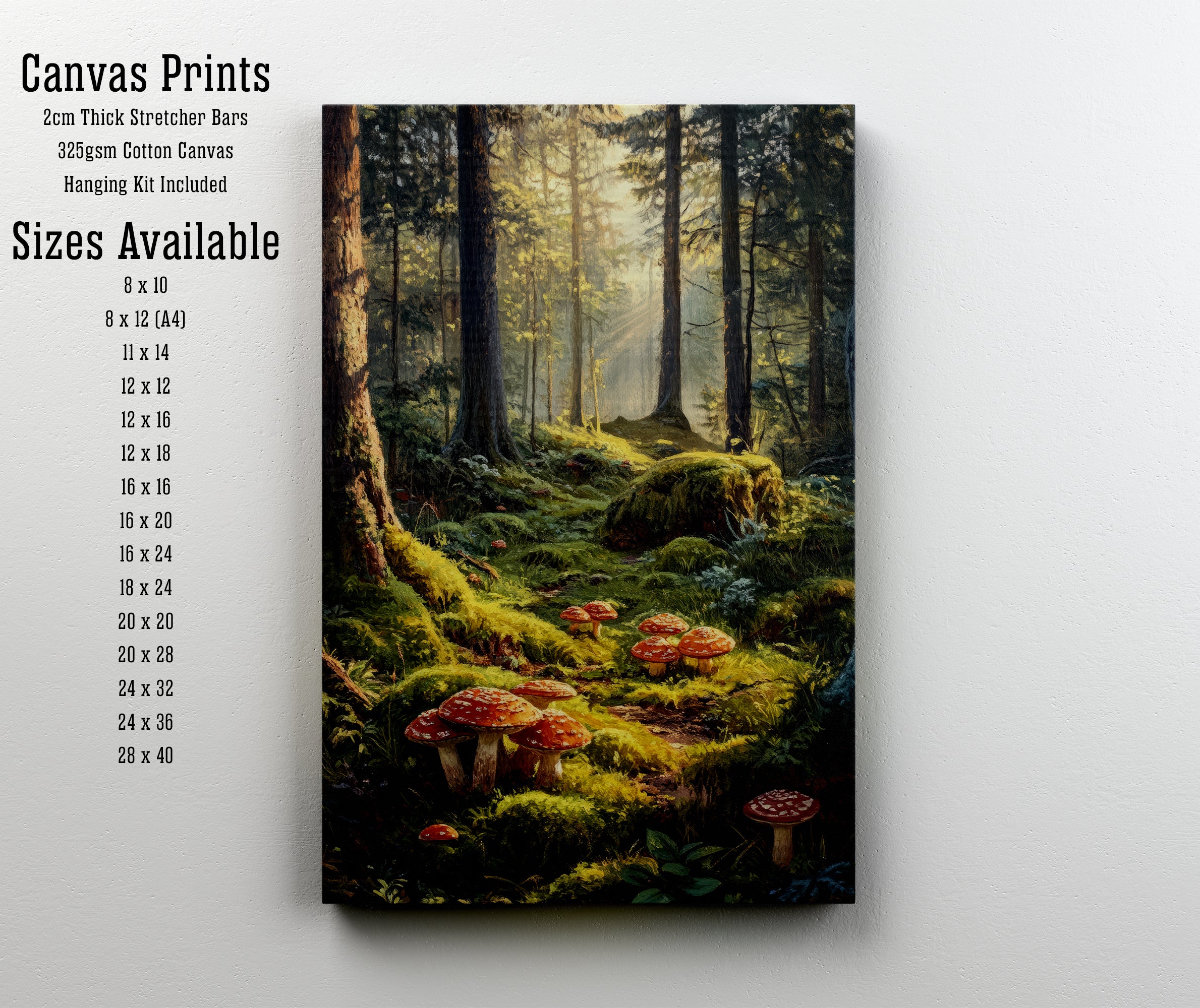 Enchanted Mushroom Forest Art Print