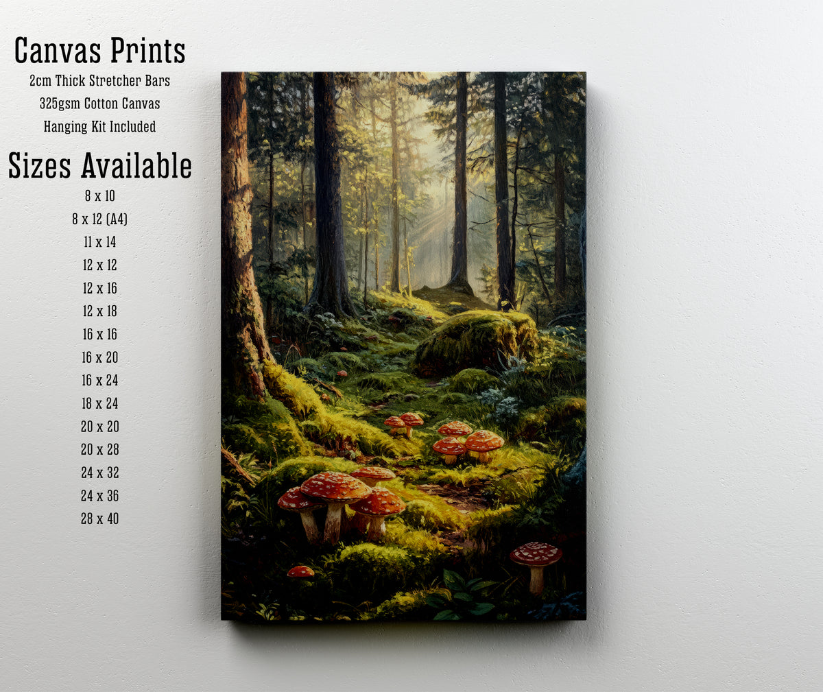 Enchanted Mushroom Forest Art Print