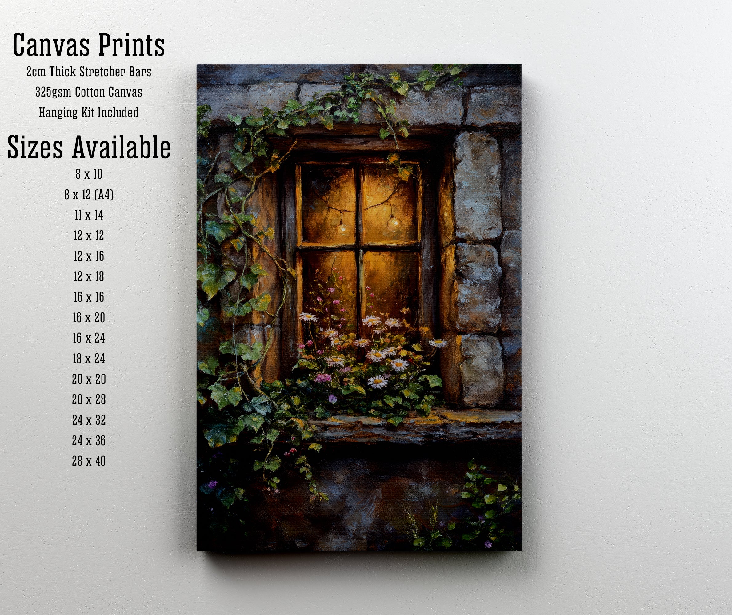 Rustic Cottage Window Art Print