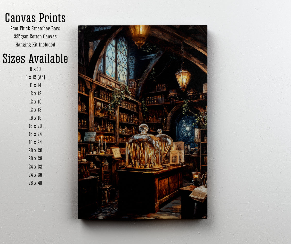 Gothic Apothecary Interior Art Print