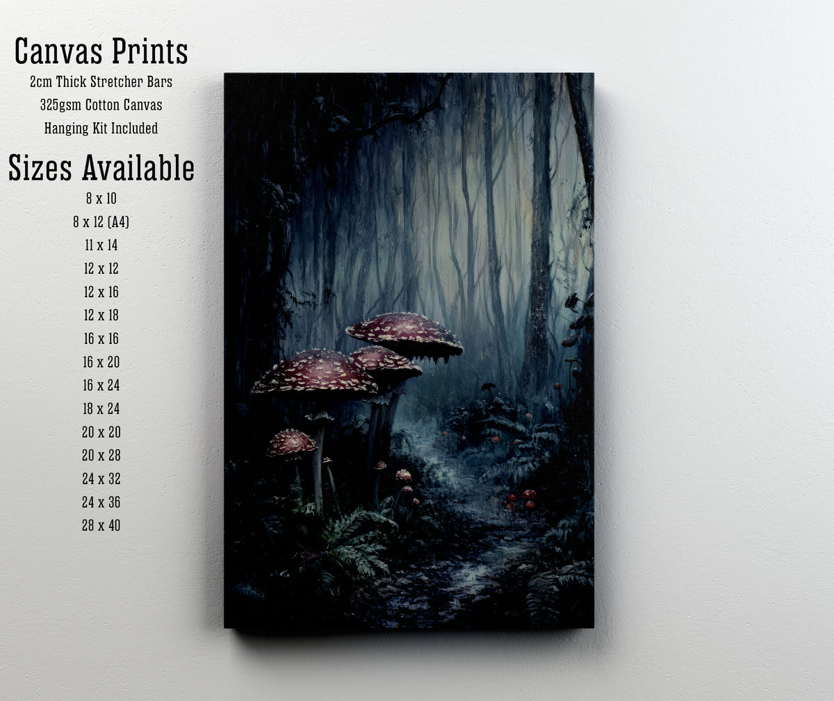 Enchanted Woodland Mushroom Art Print
