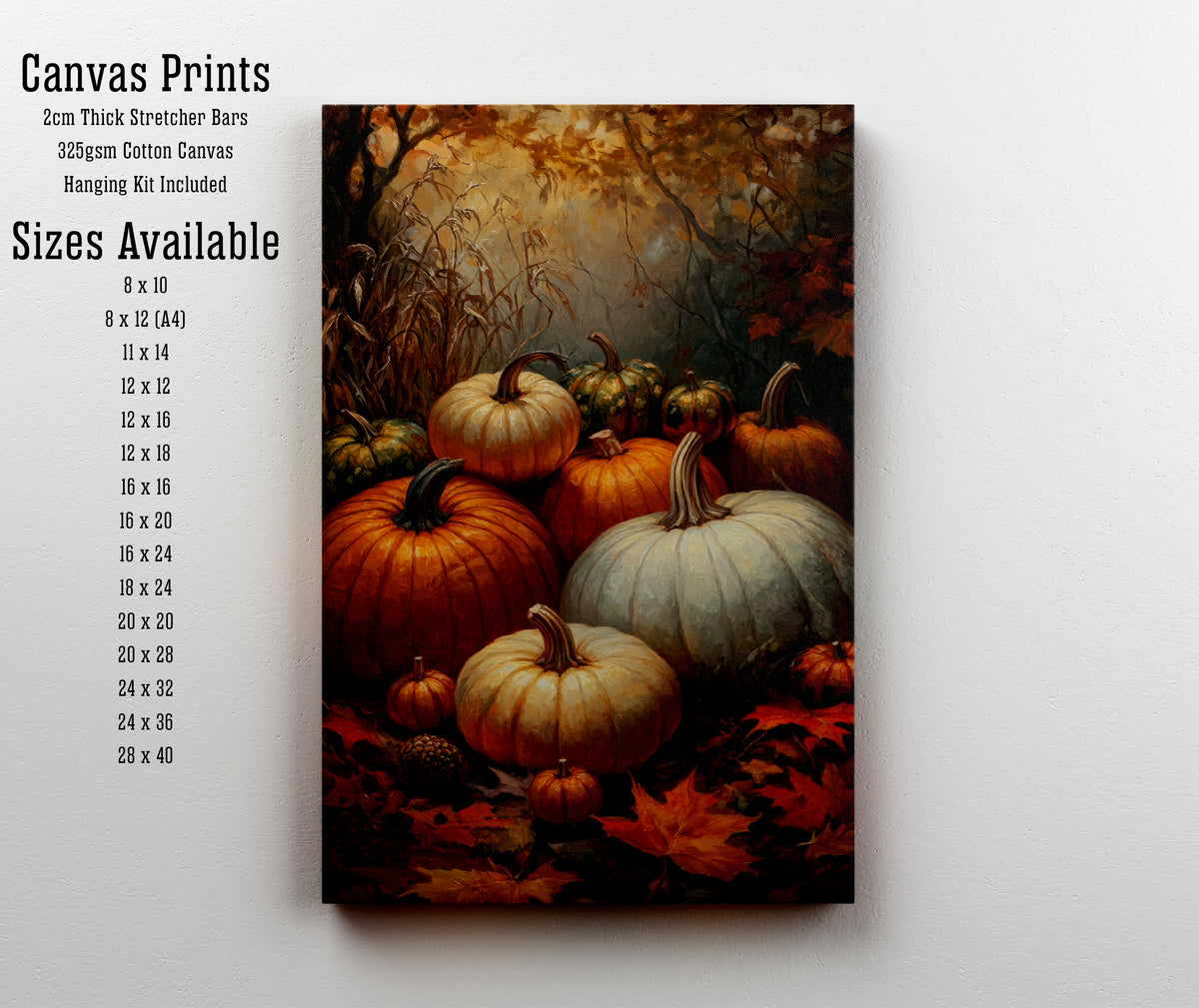 Autumn Pumpkin Harvest Art Print