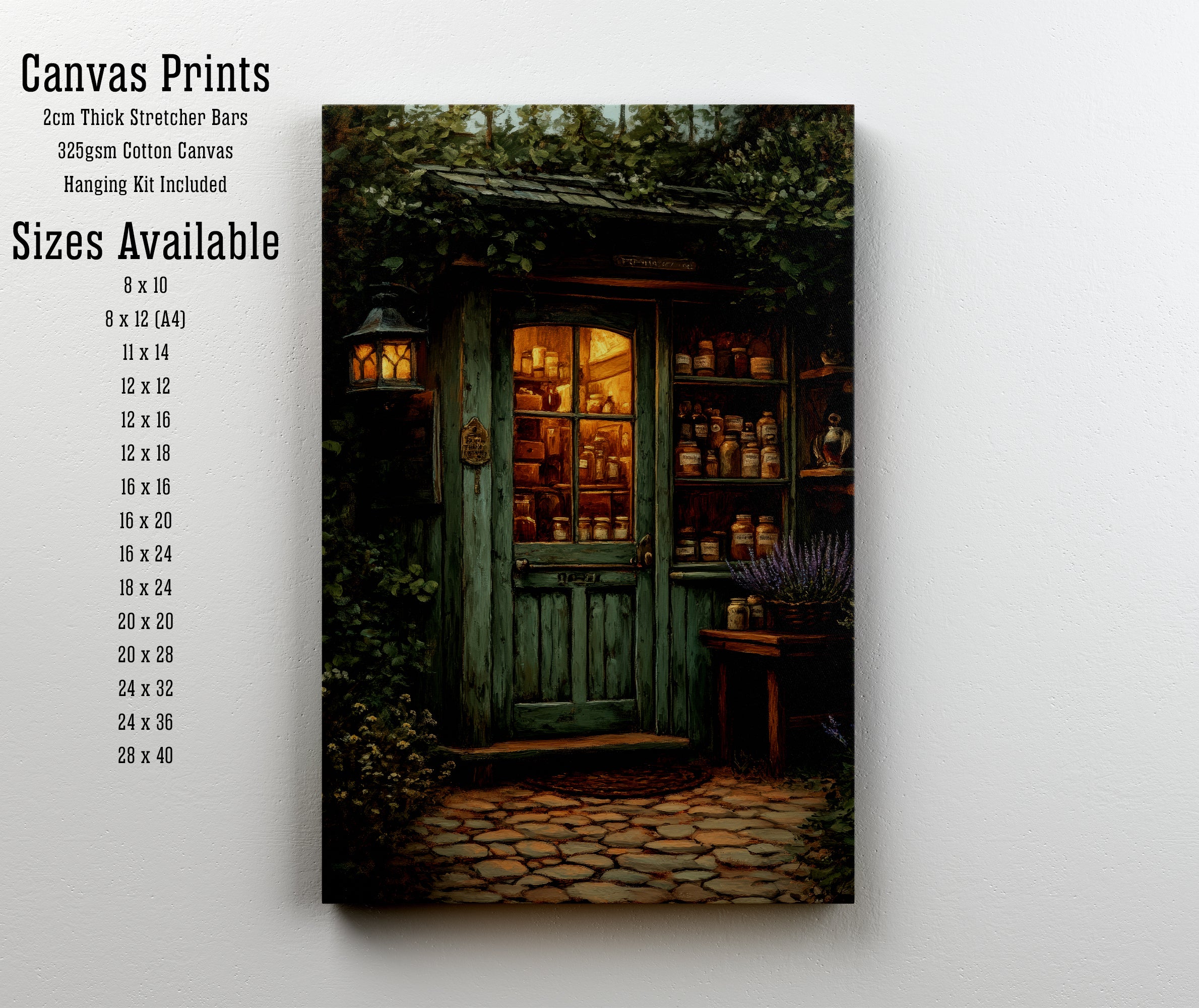 Woodland Apothecary Cottage Art Print