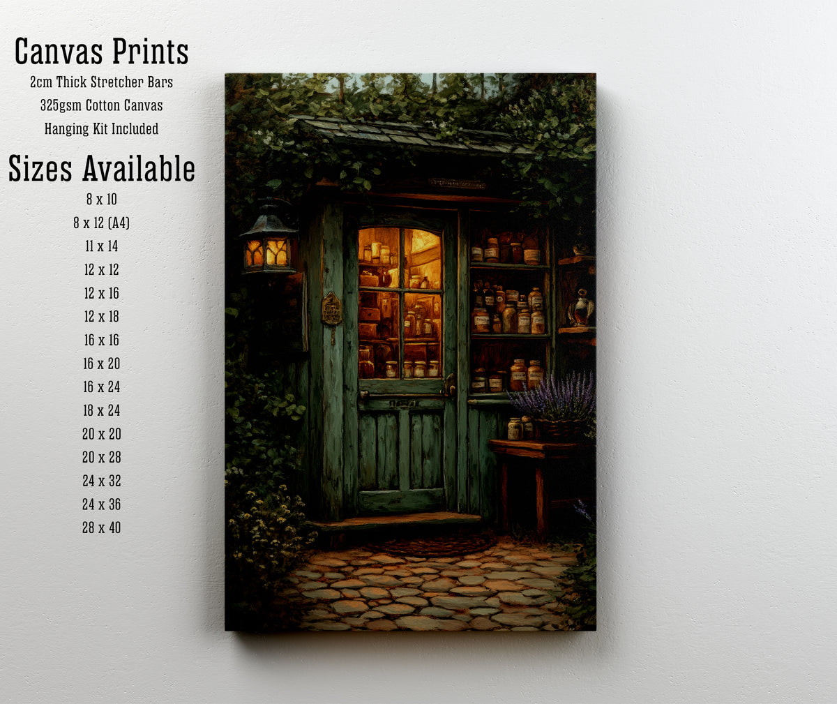 Woodland Apothecary Cottage Art Print