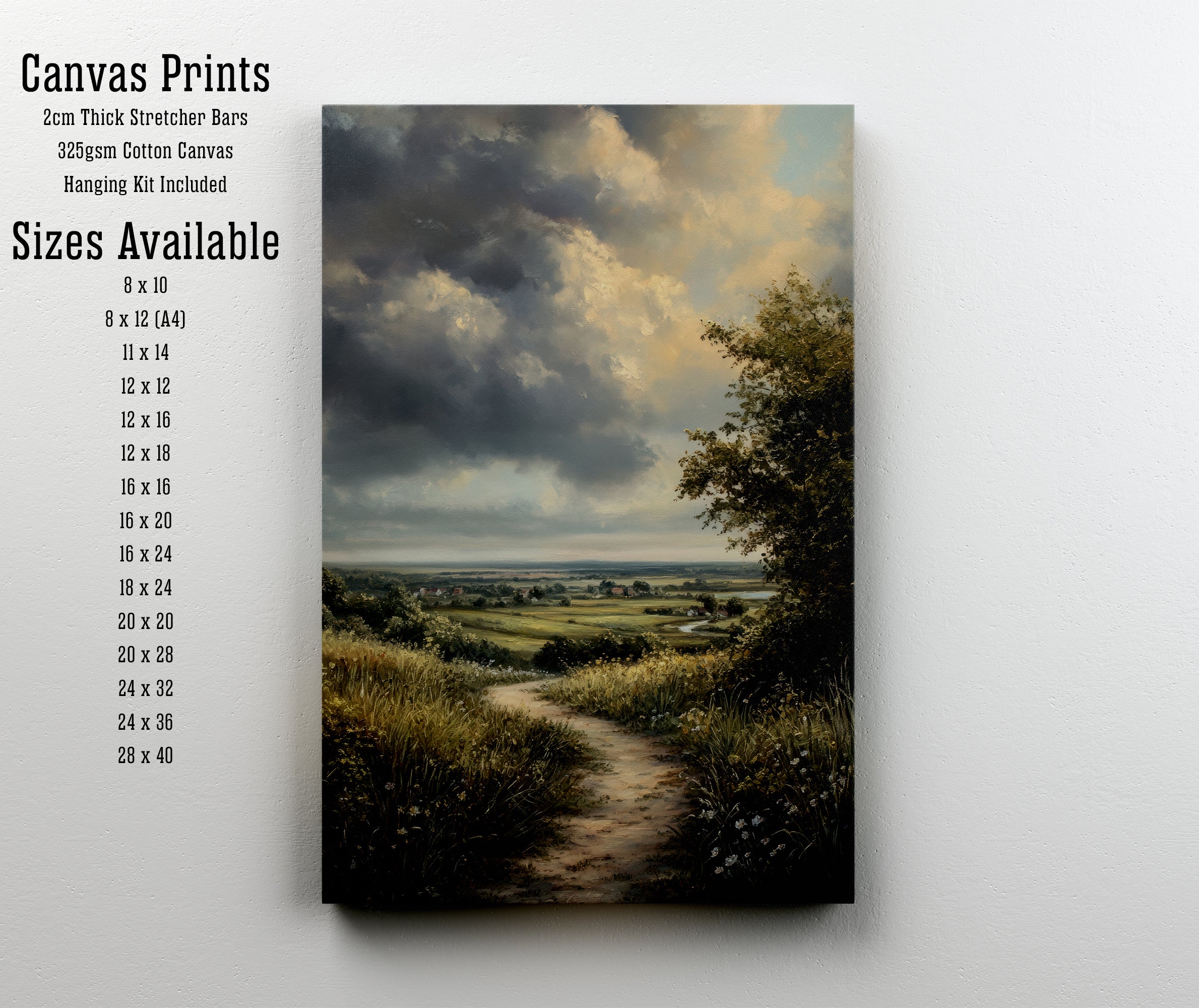 Pastoral Countryside Landscape Art Print