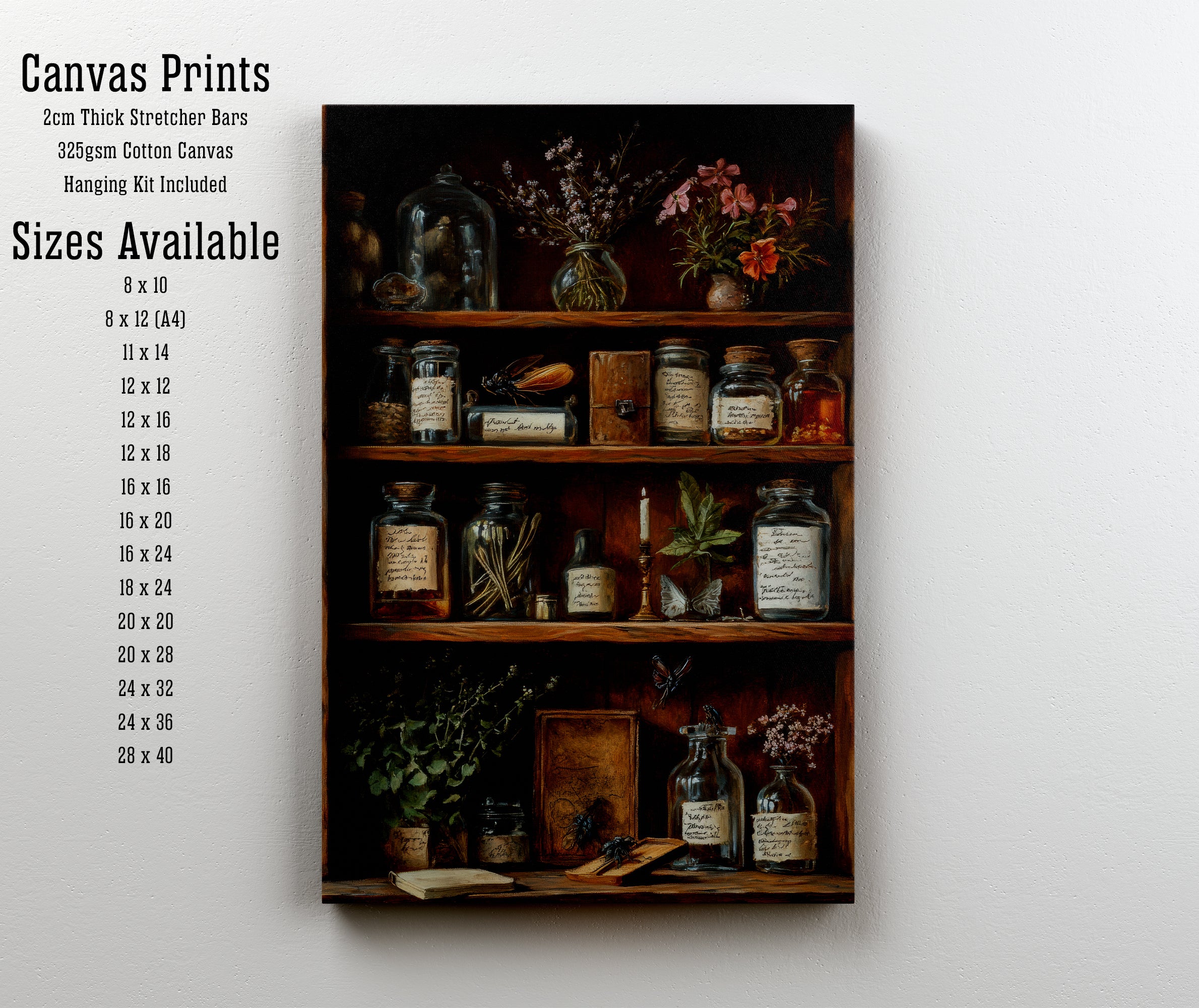 Vintage Apothecary Cabinet Art Print