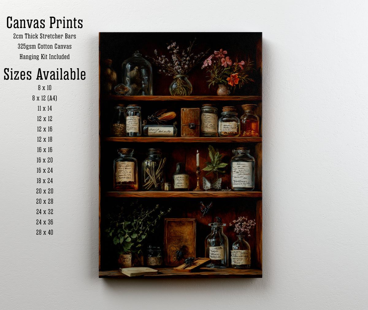 Vintage Apothecary Cabinet Art Print