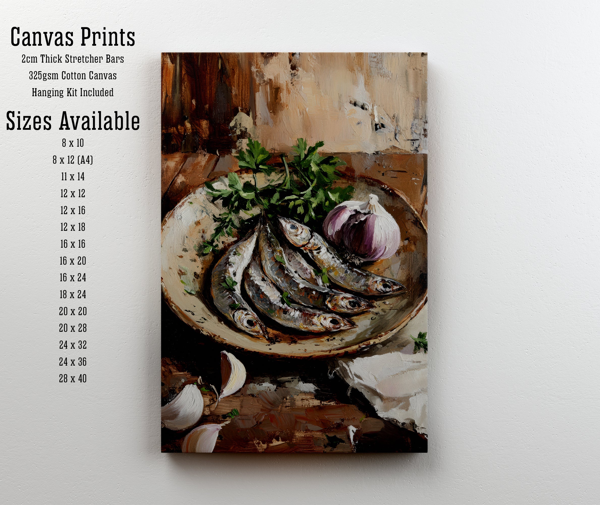 Painterly Fish Still Life Art Print