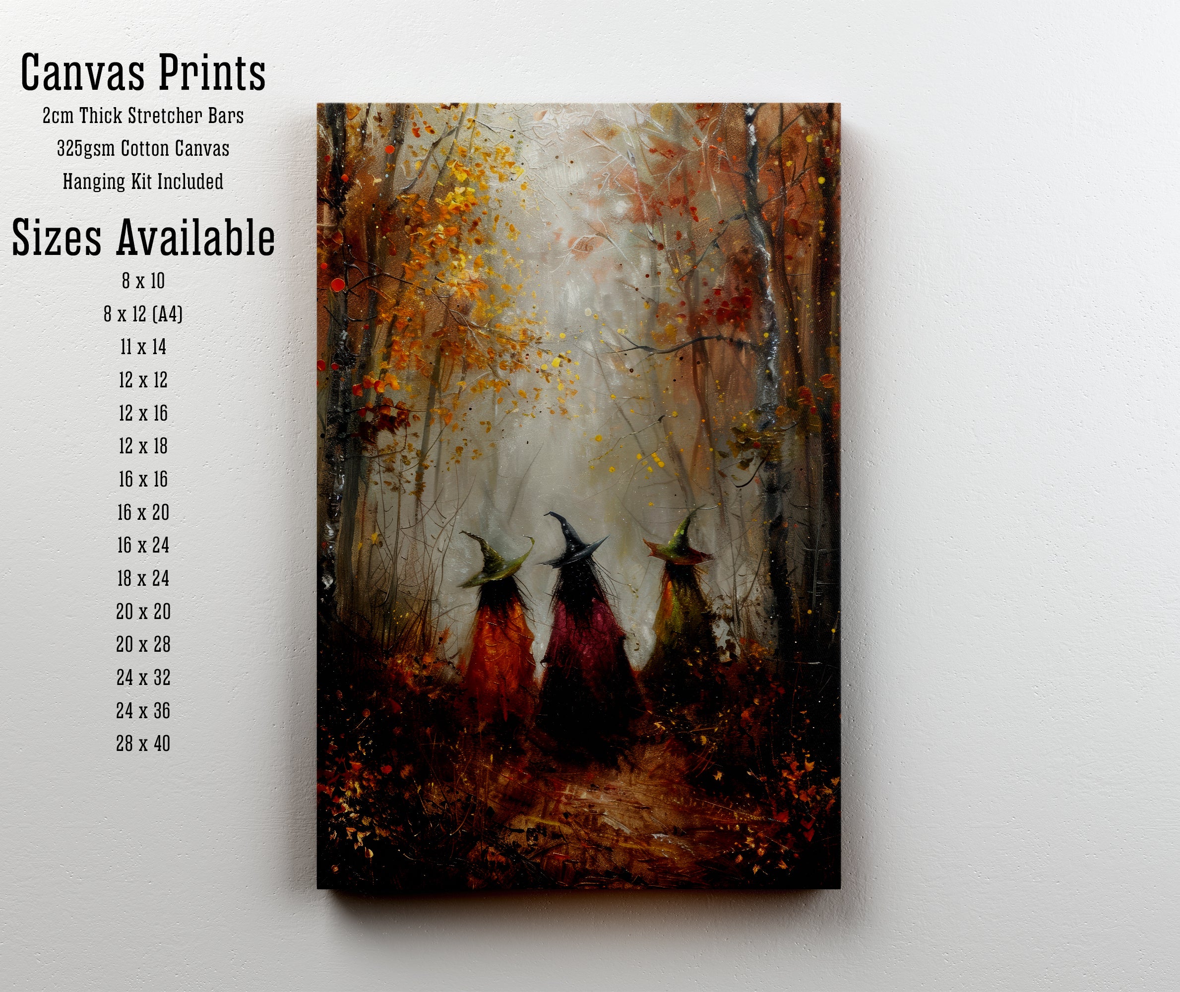 Three Witches Forest Art Print