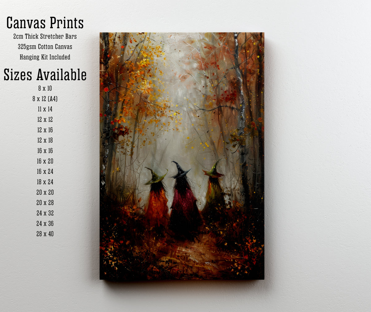 Three Witches Forest Art Print