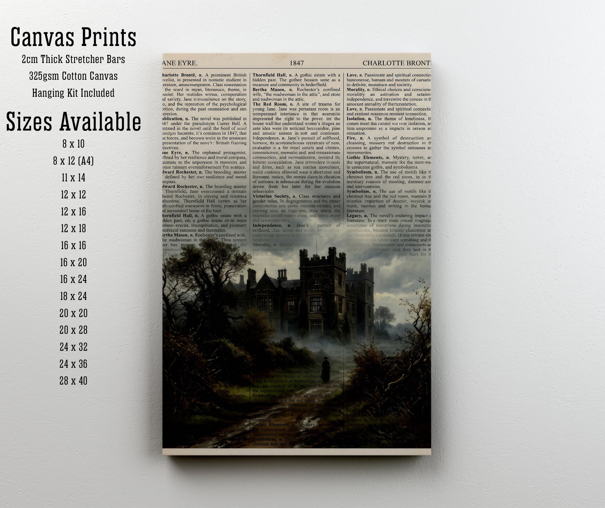 Jane Eyre Gothic Art Print
