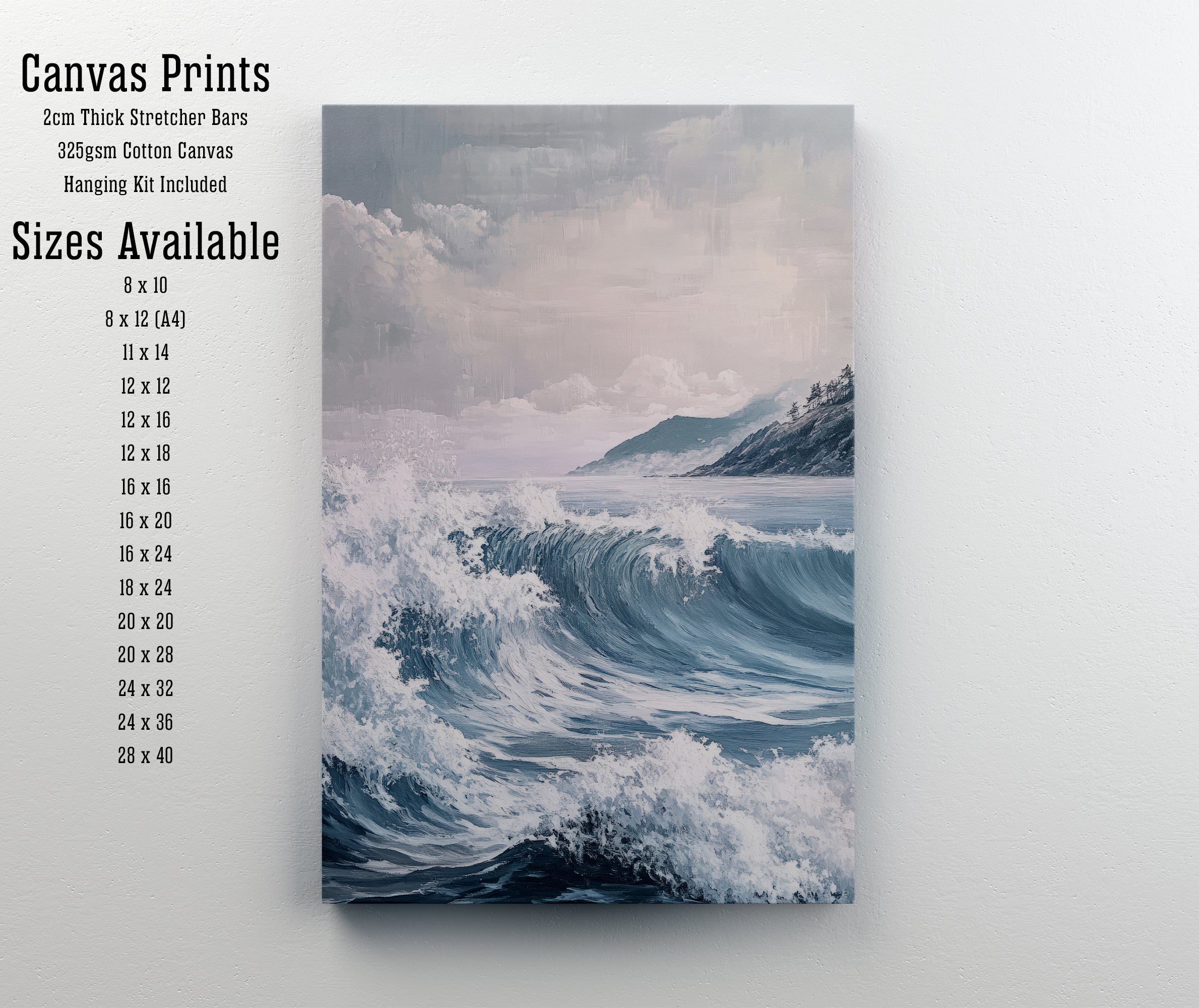Stormy Ocean Wave Art Print