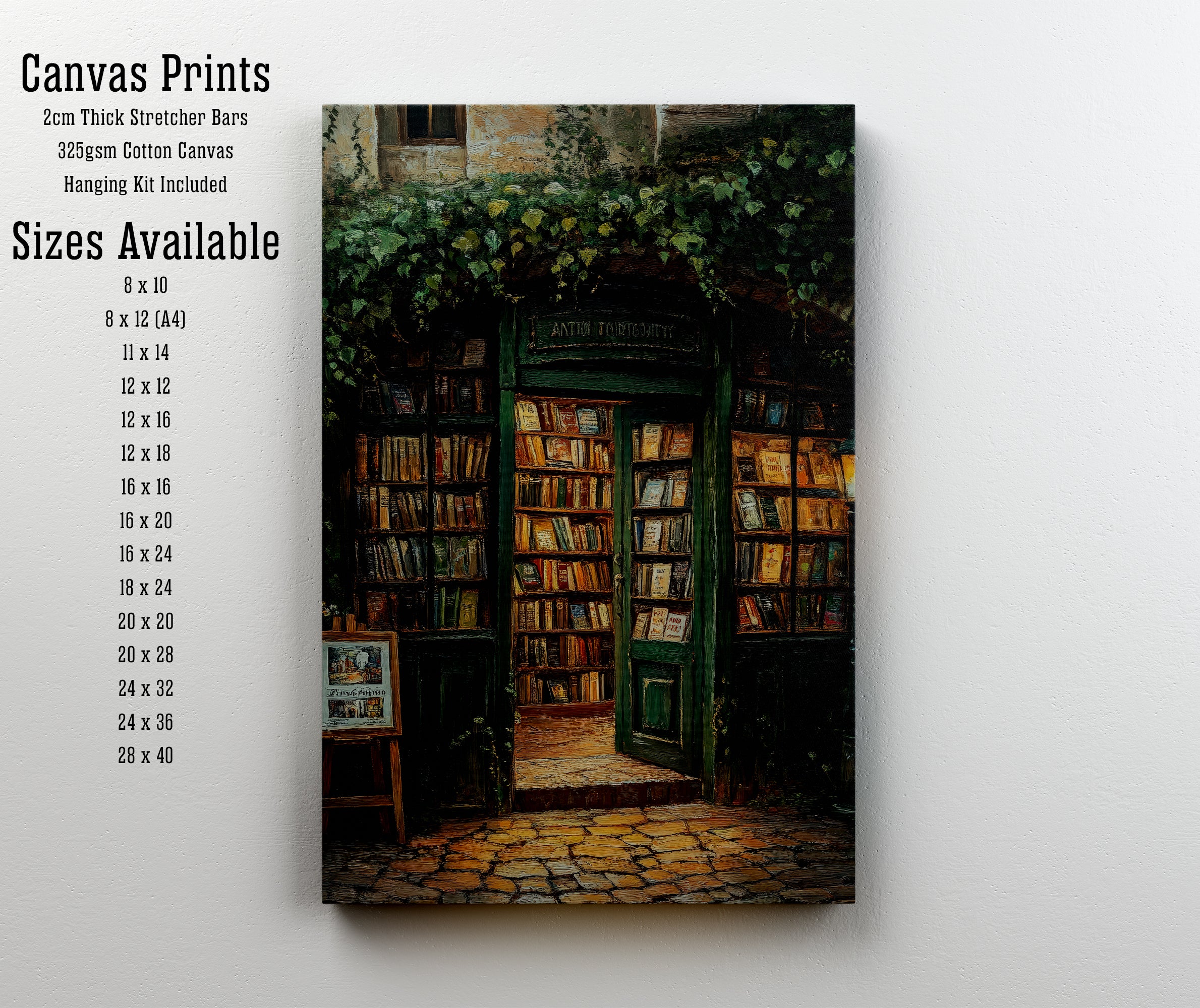Ivy-Covered Bookshop Art Print