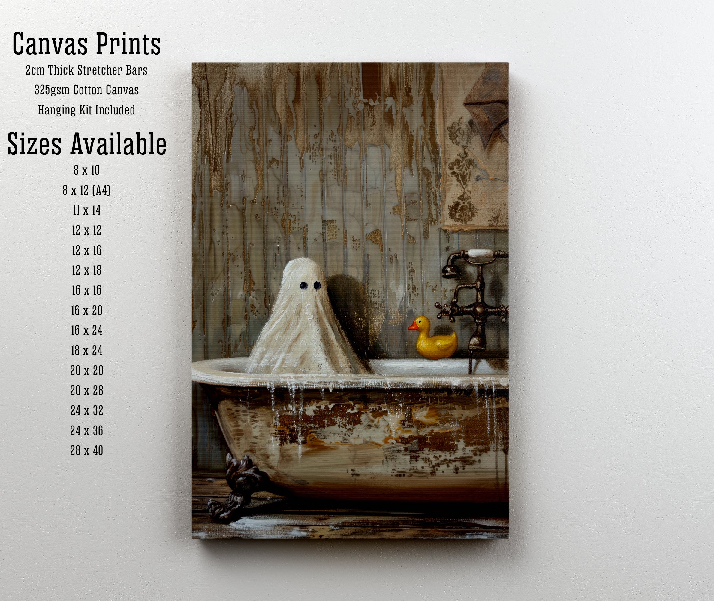 Ghost in the Bath Art Print