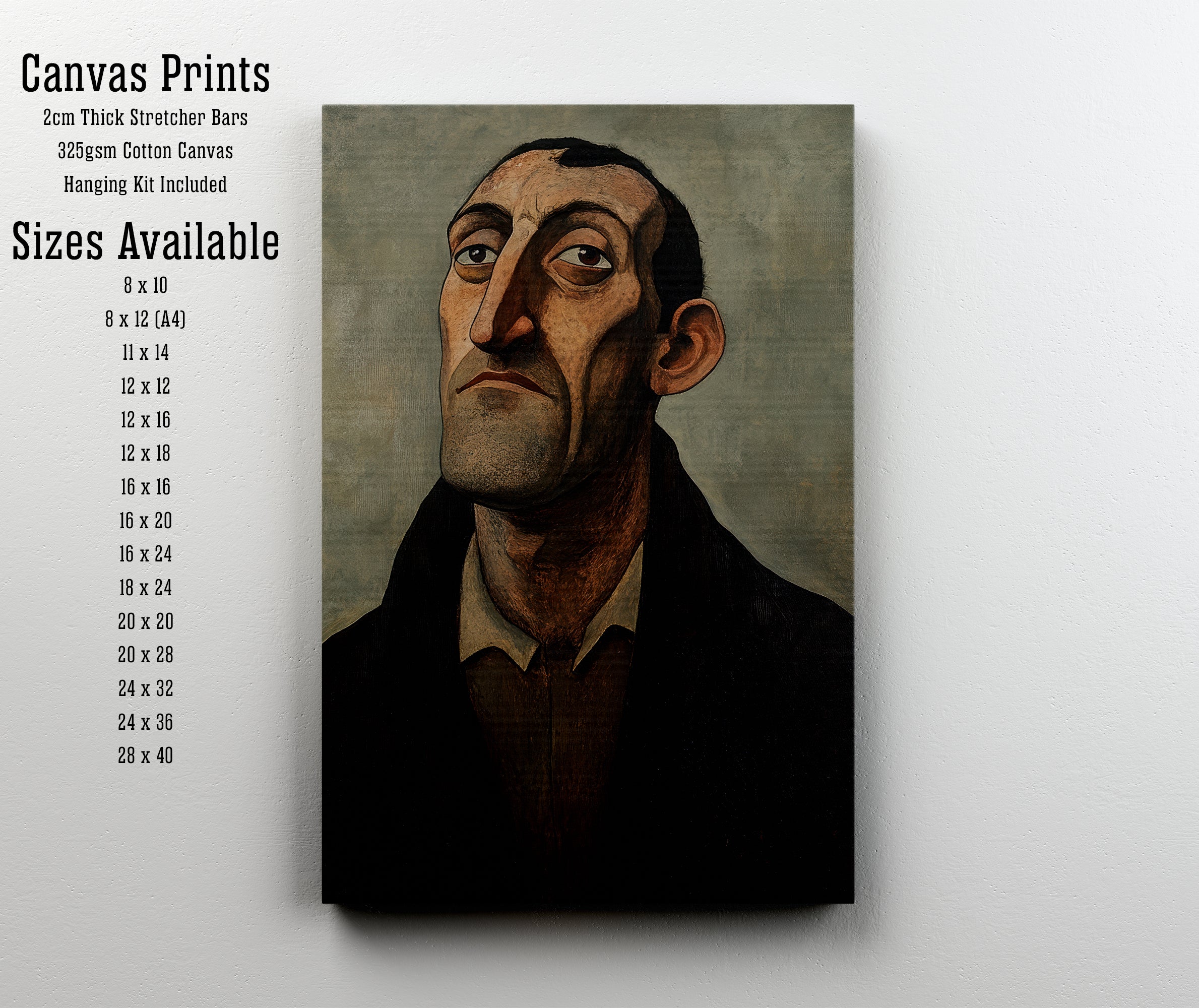 Solemn Gentleman Portrait Art Print