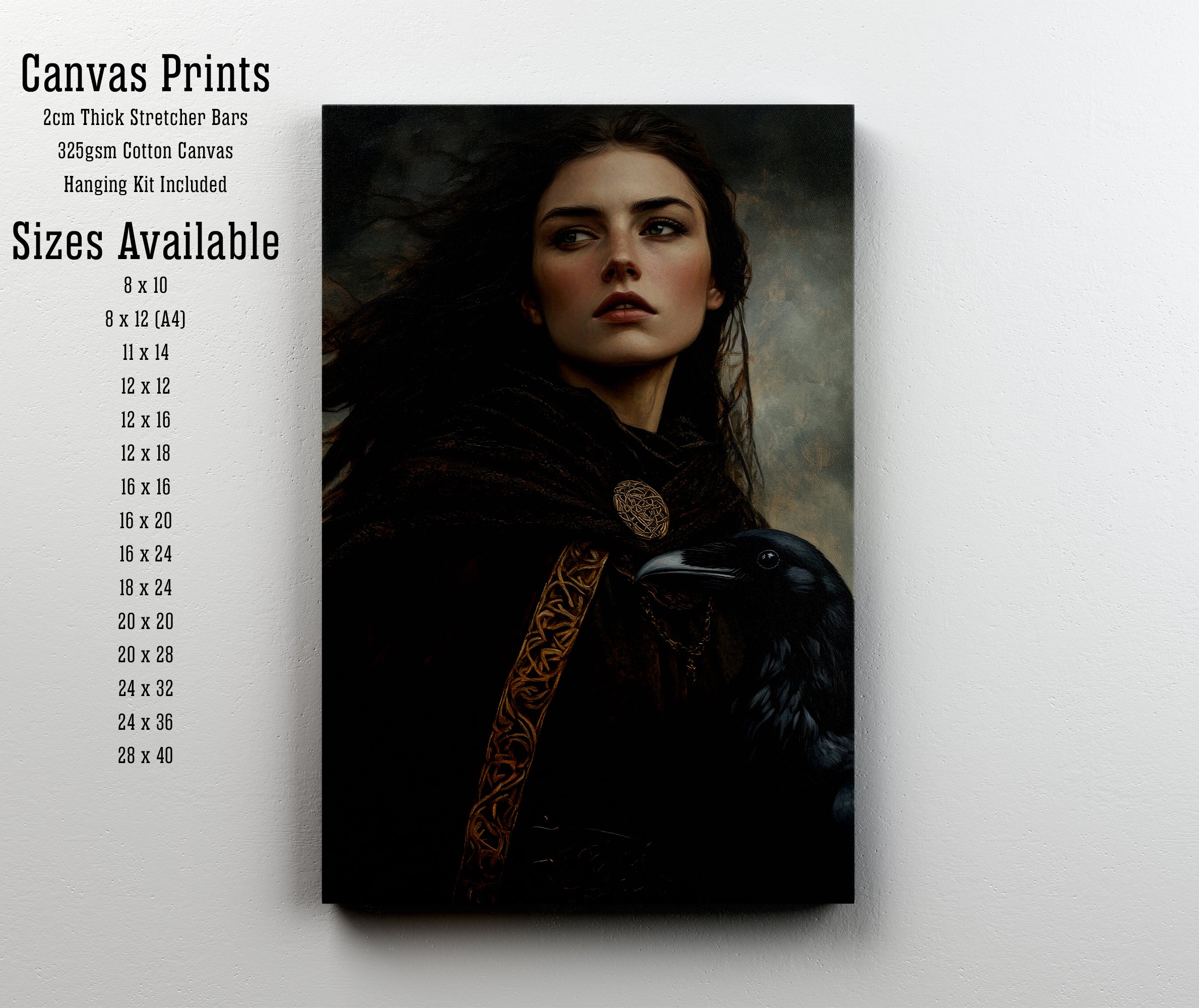 Raven Companion Portrait Art Print