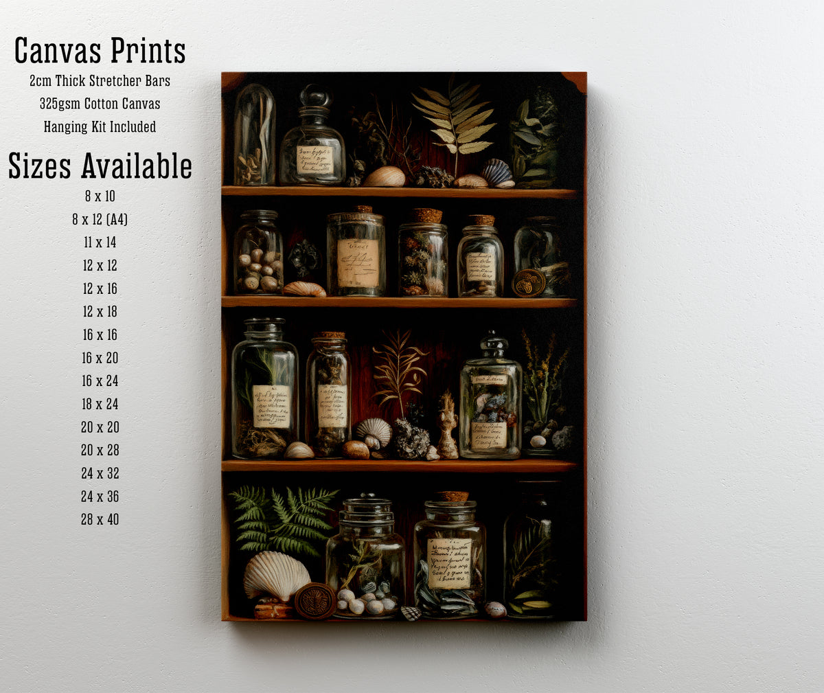 Vintage Apothecary Cabinet Art Print
