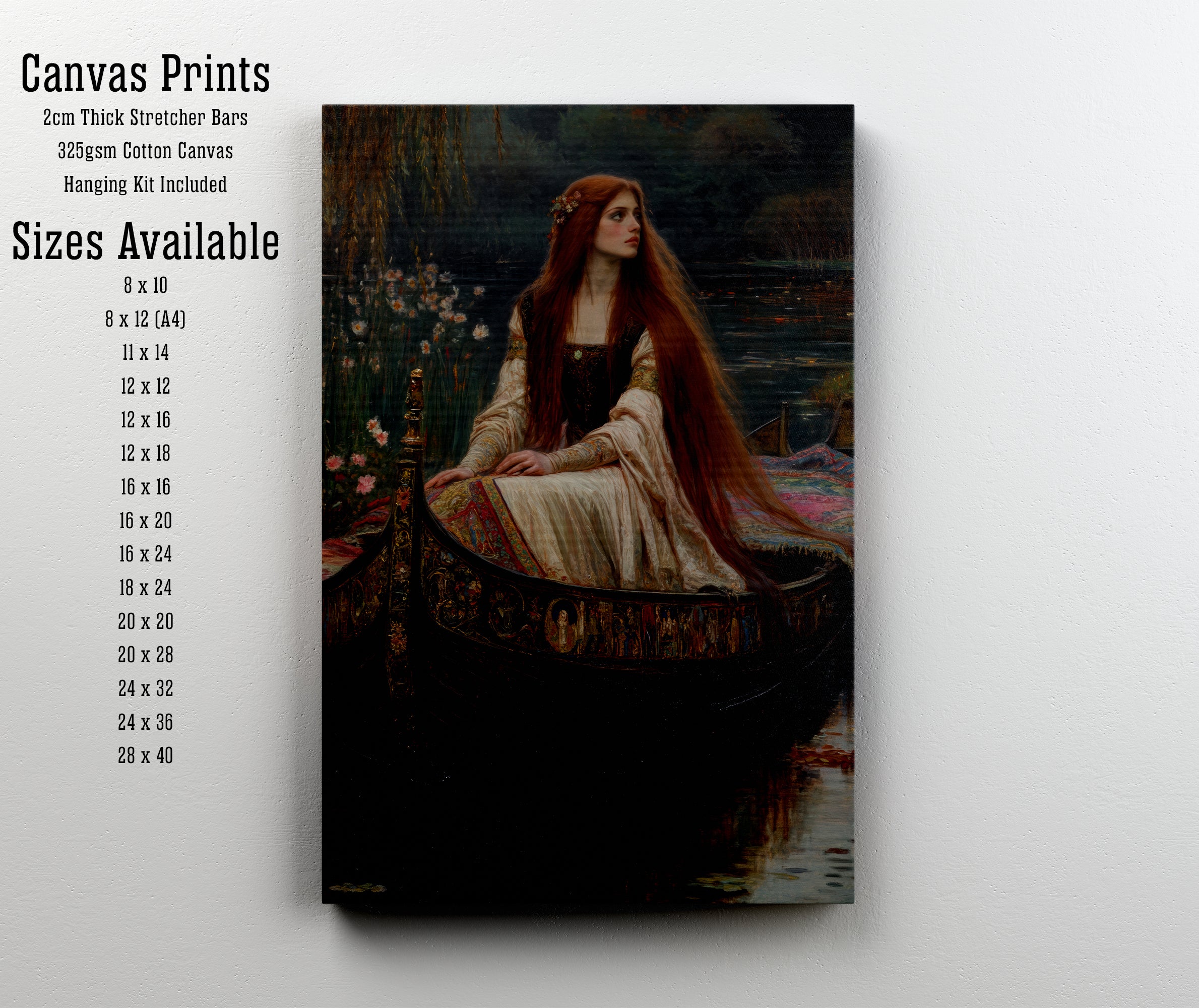 Red Haired Maiden Boat Art Print