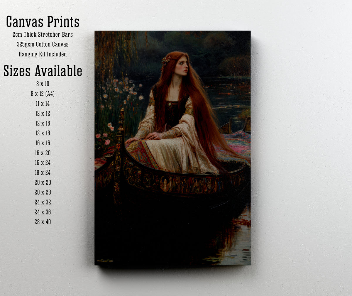 Red Haired Maiden Boat Art Print