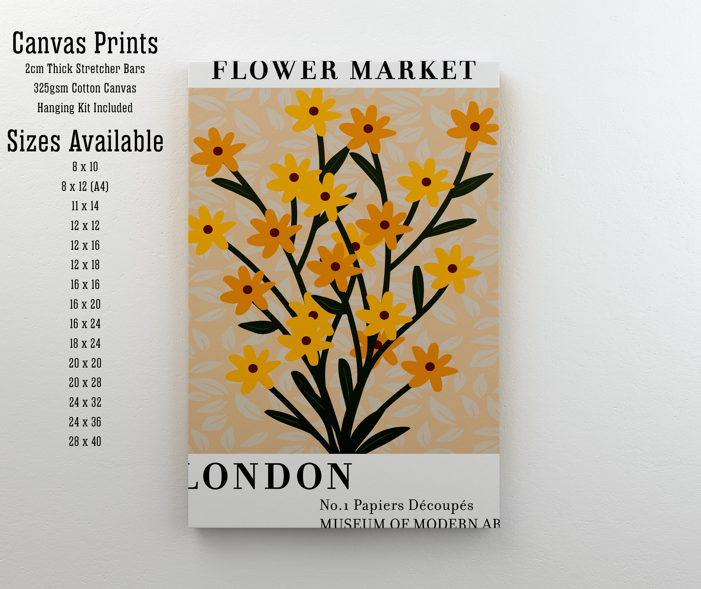 London Flower Market Art Print