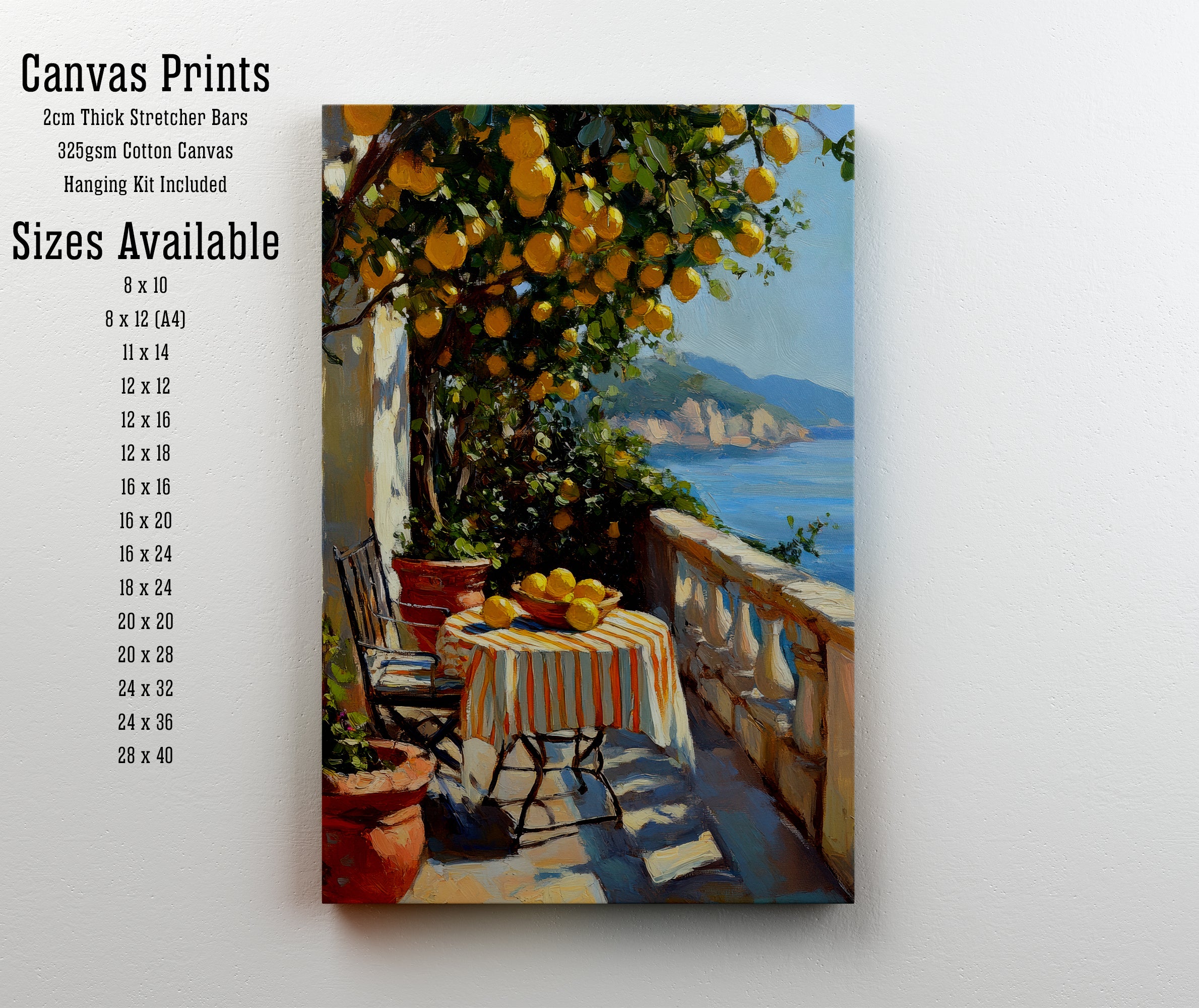 Mediterranean Lemon Tree Art Print