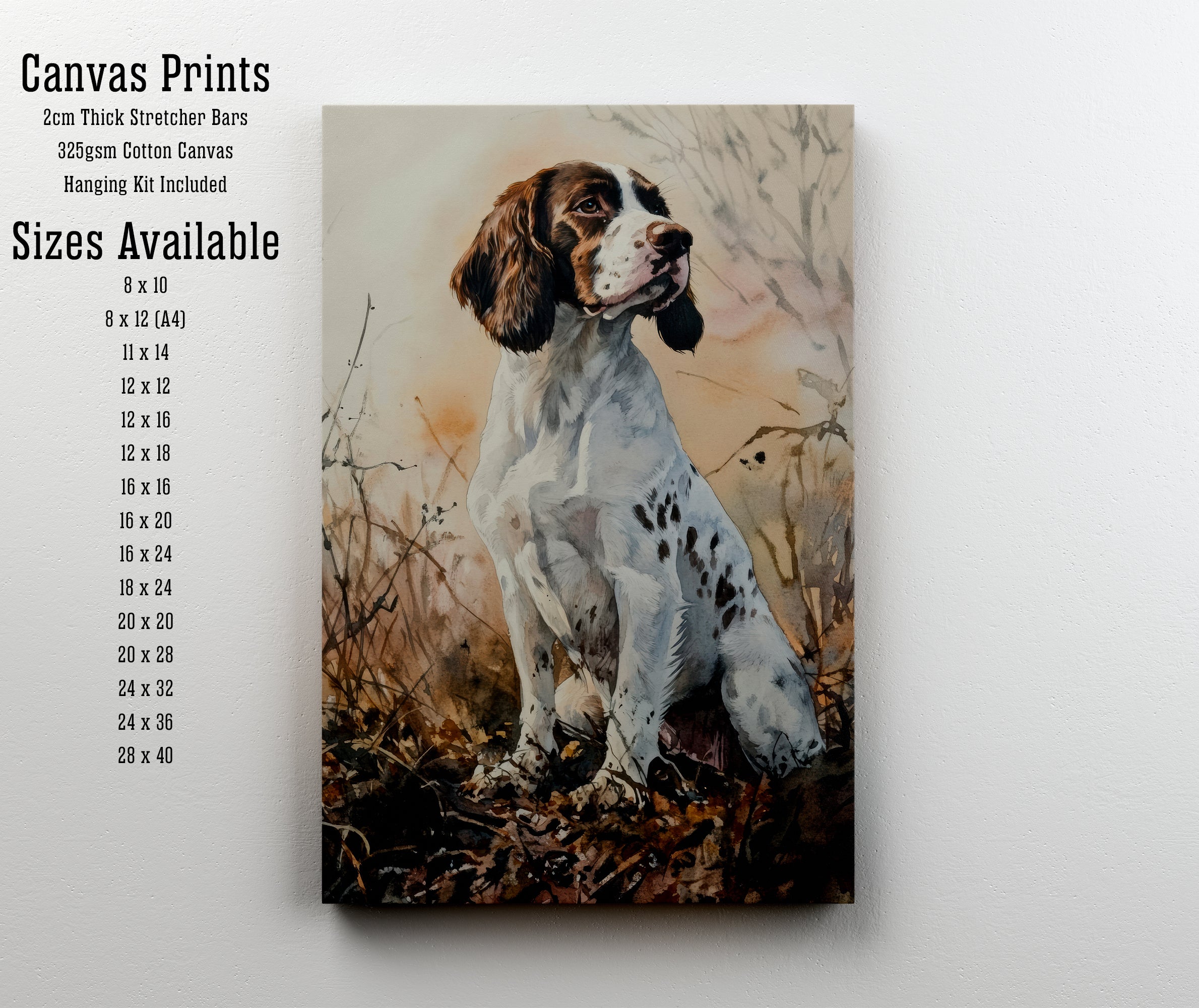 Watercolour Spaniel Dog Art Print